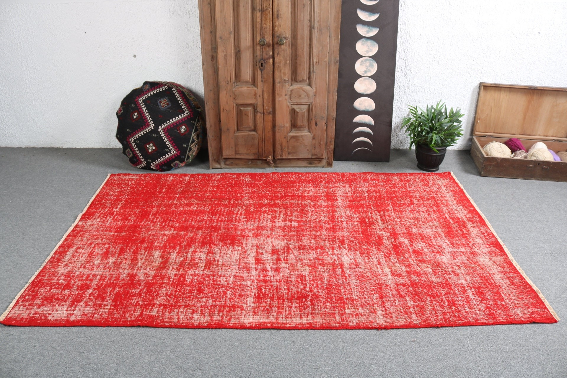 Nursery Rug, Living Room Rugs, 4.8x7.7 ft Area Rug, Red Bedroom Rug, Oriental Rug, Neutral Rugs, Decorative Rug, Turkish Rugs, Vintage Rugs