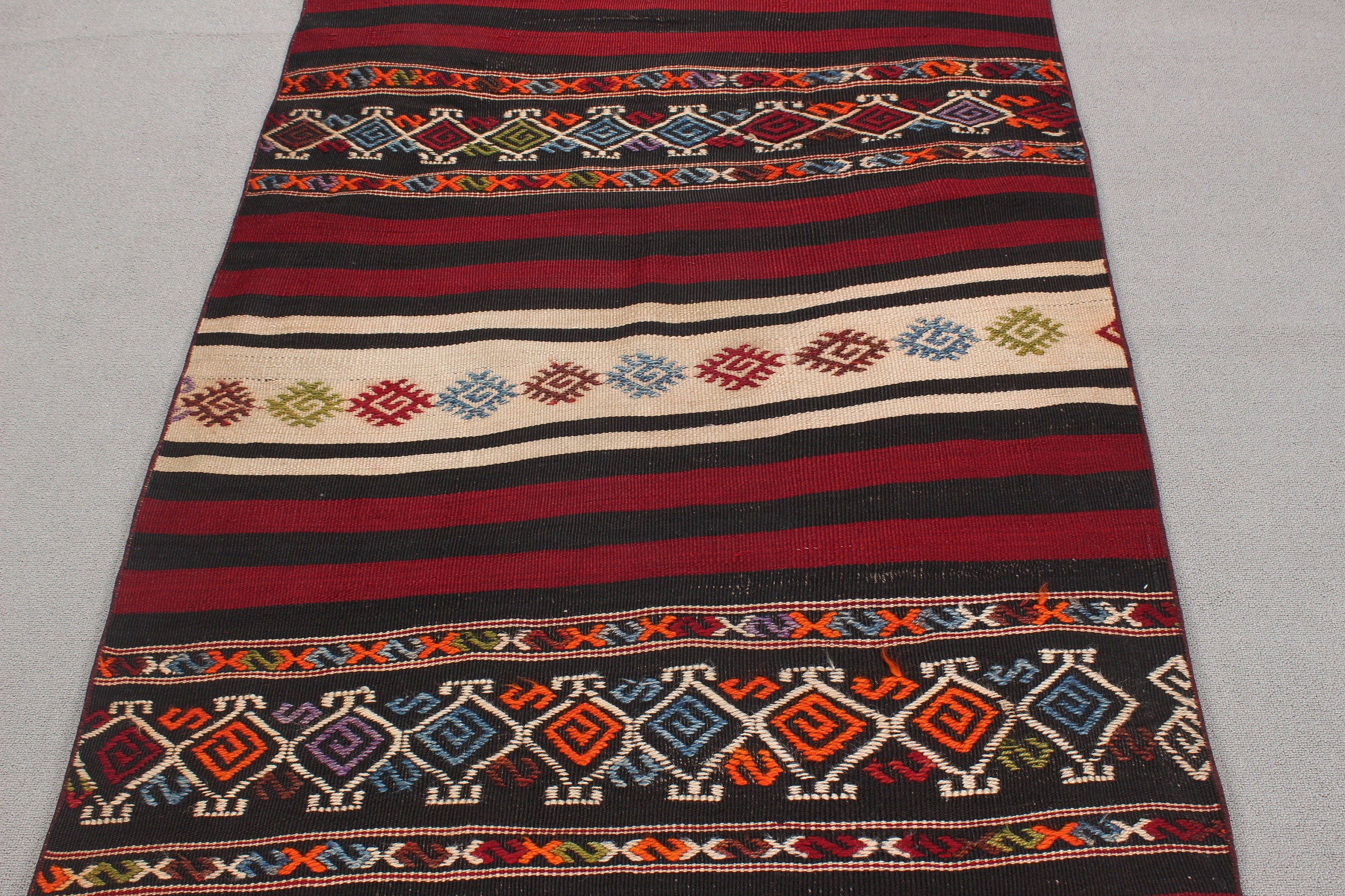 Türkiye Halısı, Bej Oushak Halısı, Kilim, 3.3x8.6 ft Runner Halısı, Merdiven Halısı, Koridor Halıları, Boho Halıları, Vintage Halı, Türk Halısı, Açıklama Halısı