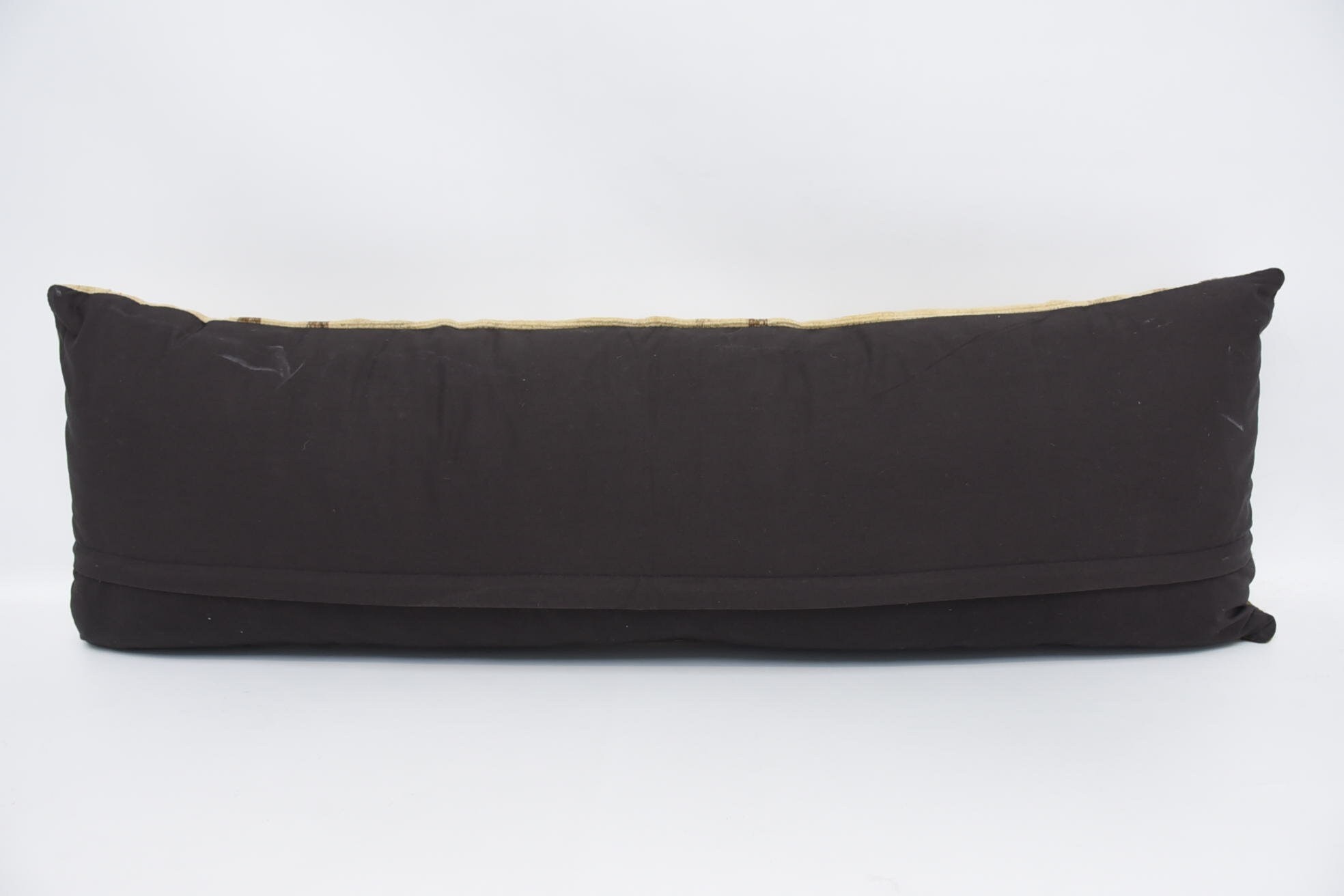 Vintage Kilim Pillow, 16"x48" Beige Cushion Cover, Pillow for Sofa, Living Room Throw Pillow Sham, Ethnical Kilim Rug Pillow