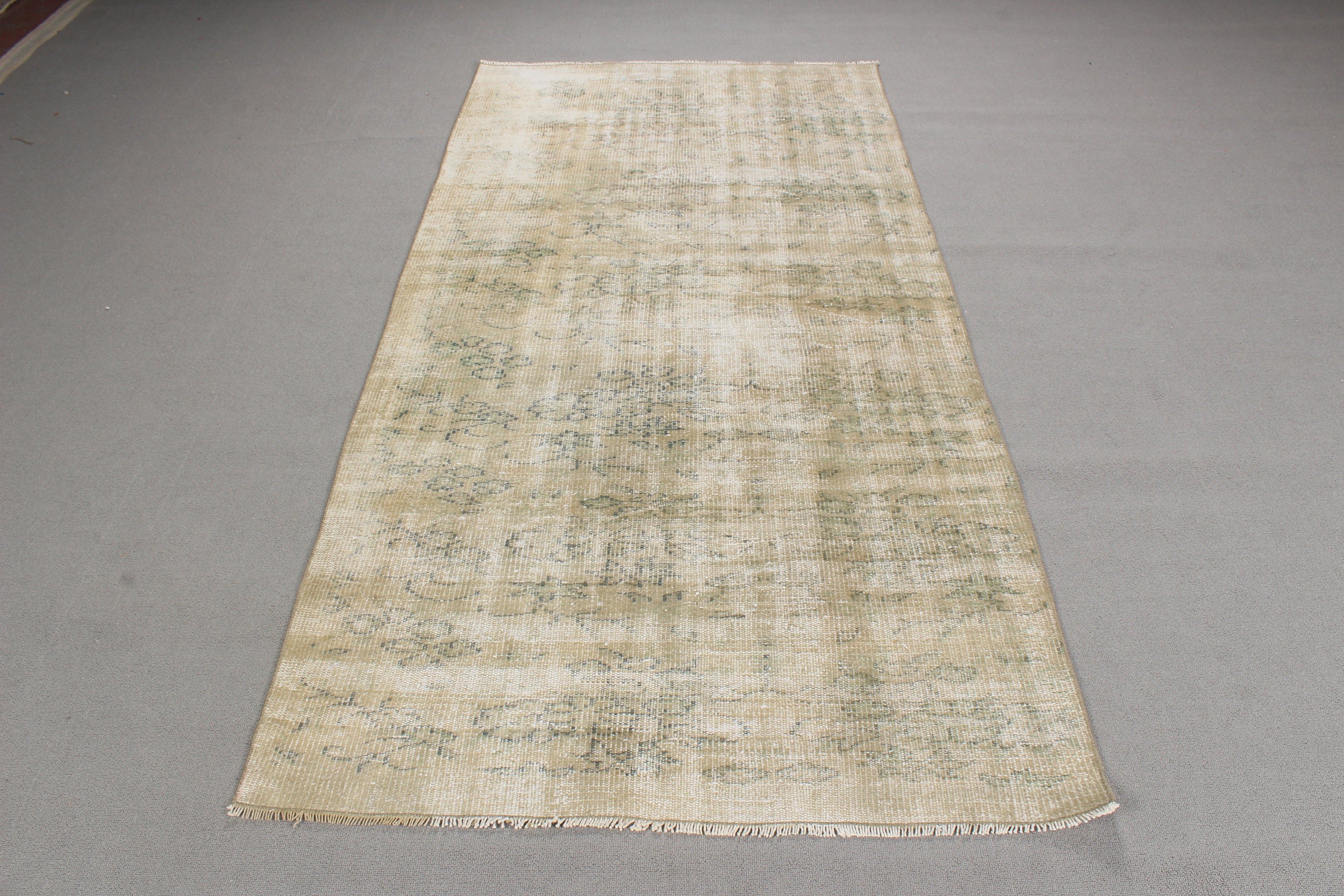 Living Room Rug, Vintage Rugs, Modern Rug, Oushak Area Rugs, Beige  3.6x7.3 ft Area Rug, Home Decor Rugs, Turkish Rugs