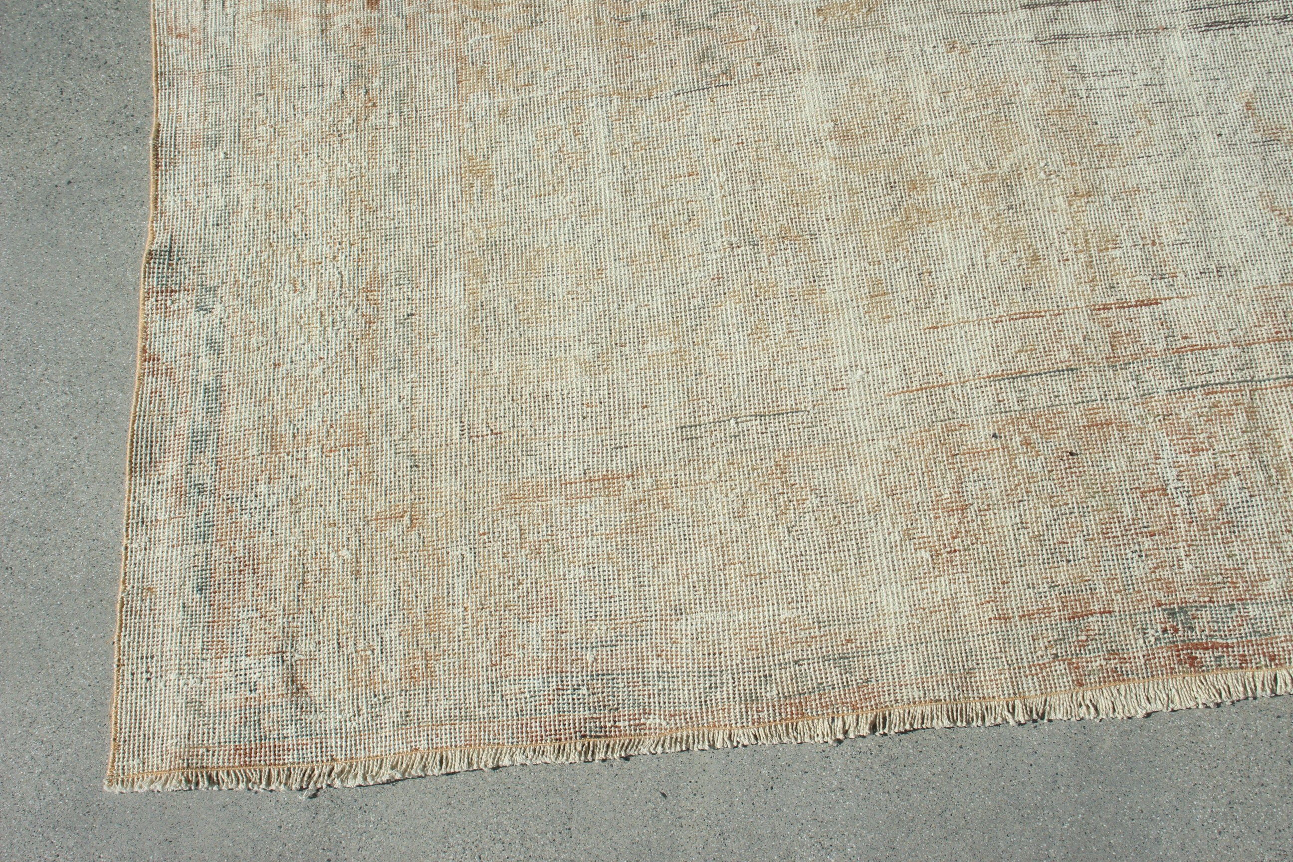 Yemek Odası Halısı, 6.6x9.7 ft Büyük Halılar, Açıklama Halıları, Kahverengi Havalı Halılar, Vintage Halılar, Büyük Vintage Halı, Oushak Halıları, Türk Halıları