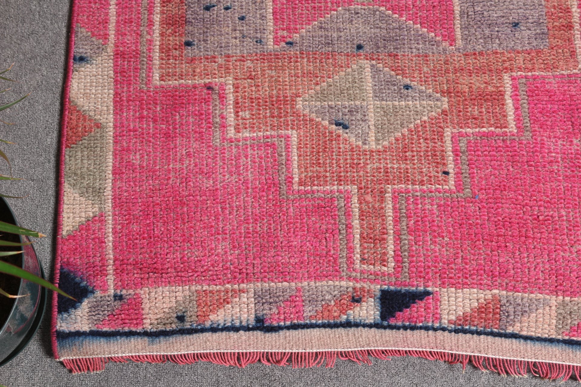 Corridor Rug, 2.8x9.9 ft Runner Rug, Pink Anatolian Rug, Handmade Rugs, Turkish Rug, Vintage Rugs, Stair Rugs, Moroccan Rugs, Bedroom Rug