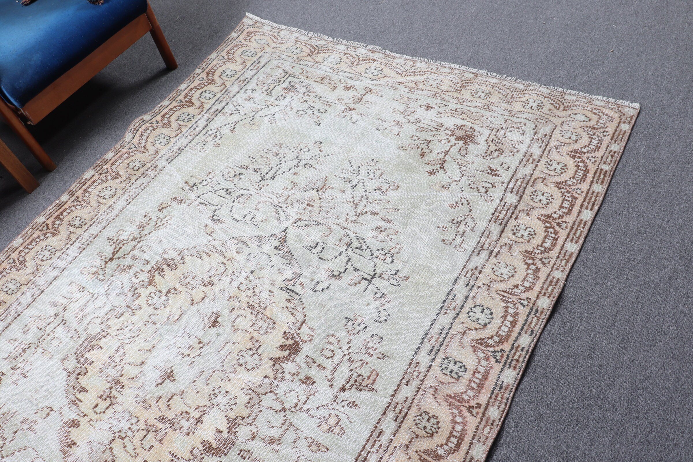 Living Room Rugs, Antique Rugs, Floor Rugs, Vintage Rug, 5.4x8.6 ft Large Rug, Dining Room Rugs, Beige Bedroom Rugs, Turkish Rug, Retro Rug