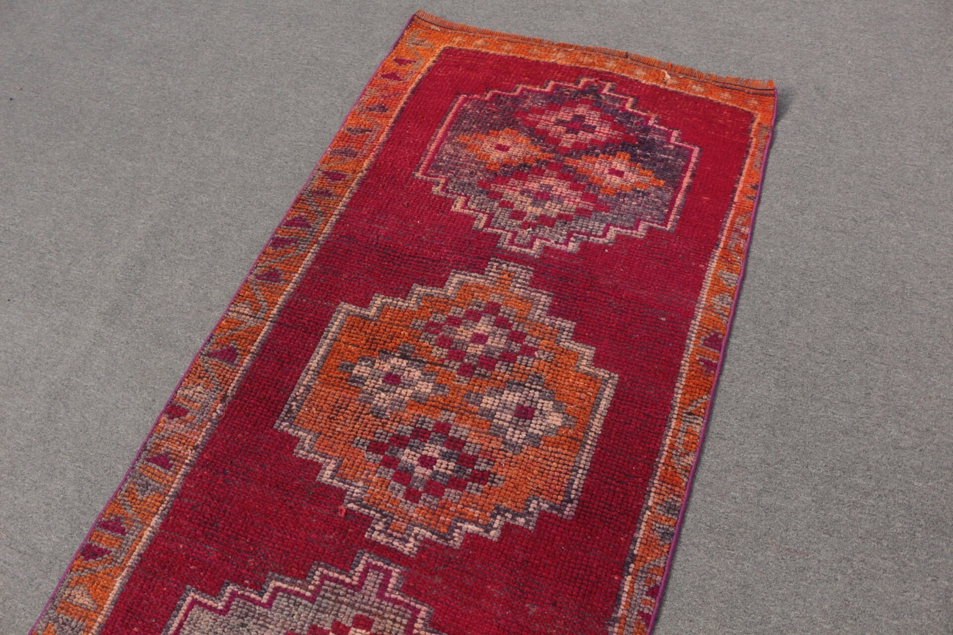 Kitchen Rug, Rugs for Stair, Stair Rug, 2.9x10.1 ft Runner Rugs, Turkish Rugs, Red Bedroom Rug, Antique Rugs, Floor Rug, Vintage Rugs