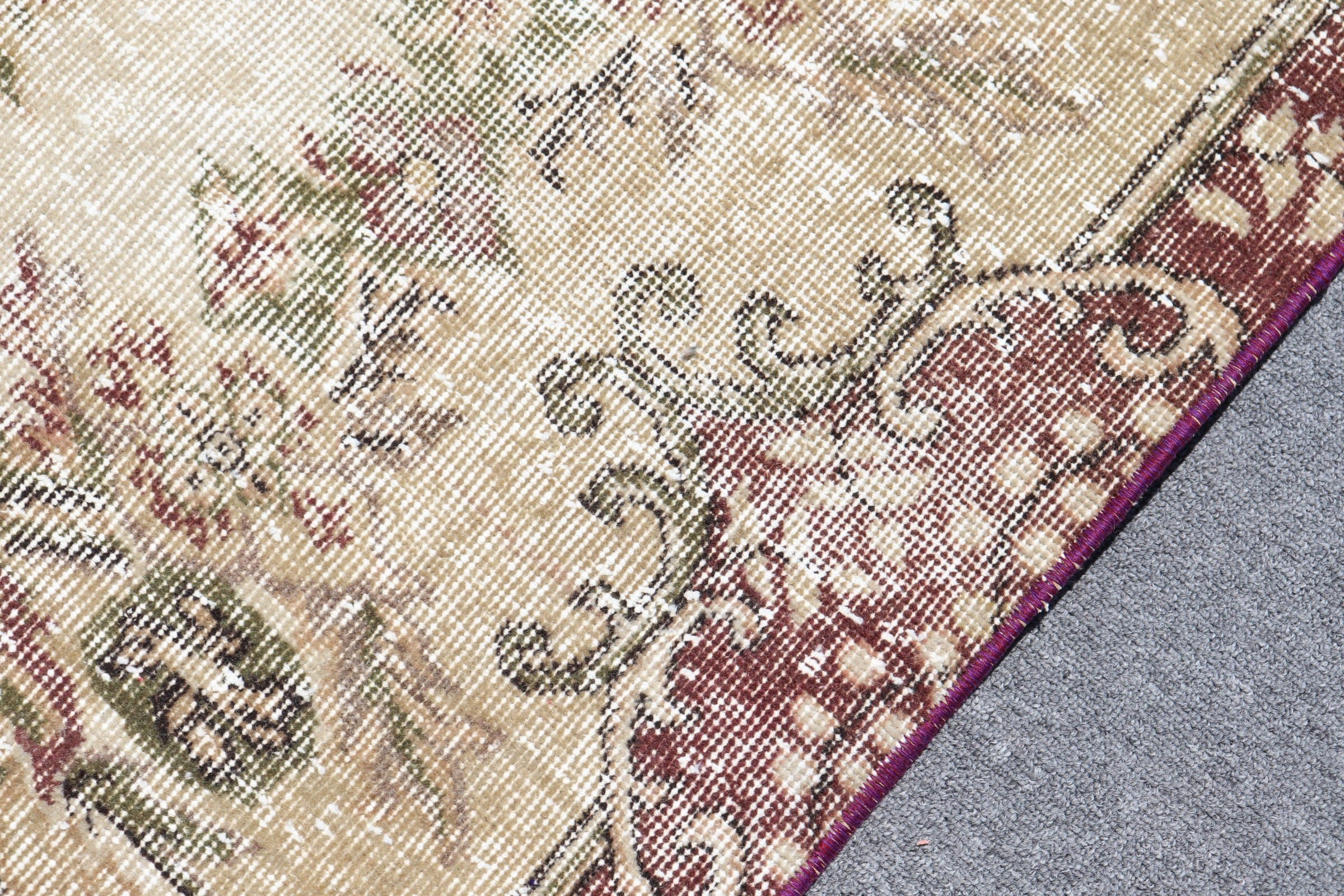 Living Room Rug, Oushak Rug, Turkish Rugs, Rugs for Salon, Vintage Rug, Salon Rug, Home Decor Rug, 5.2x7.9 ft Large Rug, Brown Cool Rug