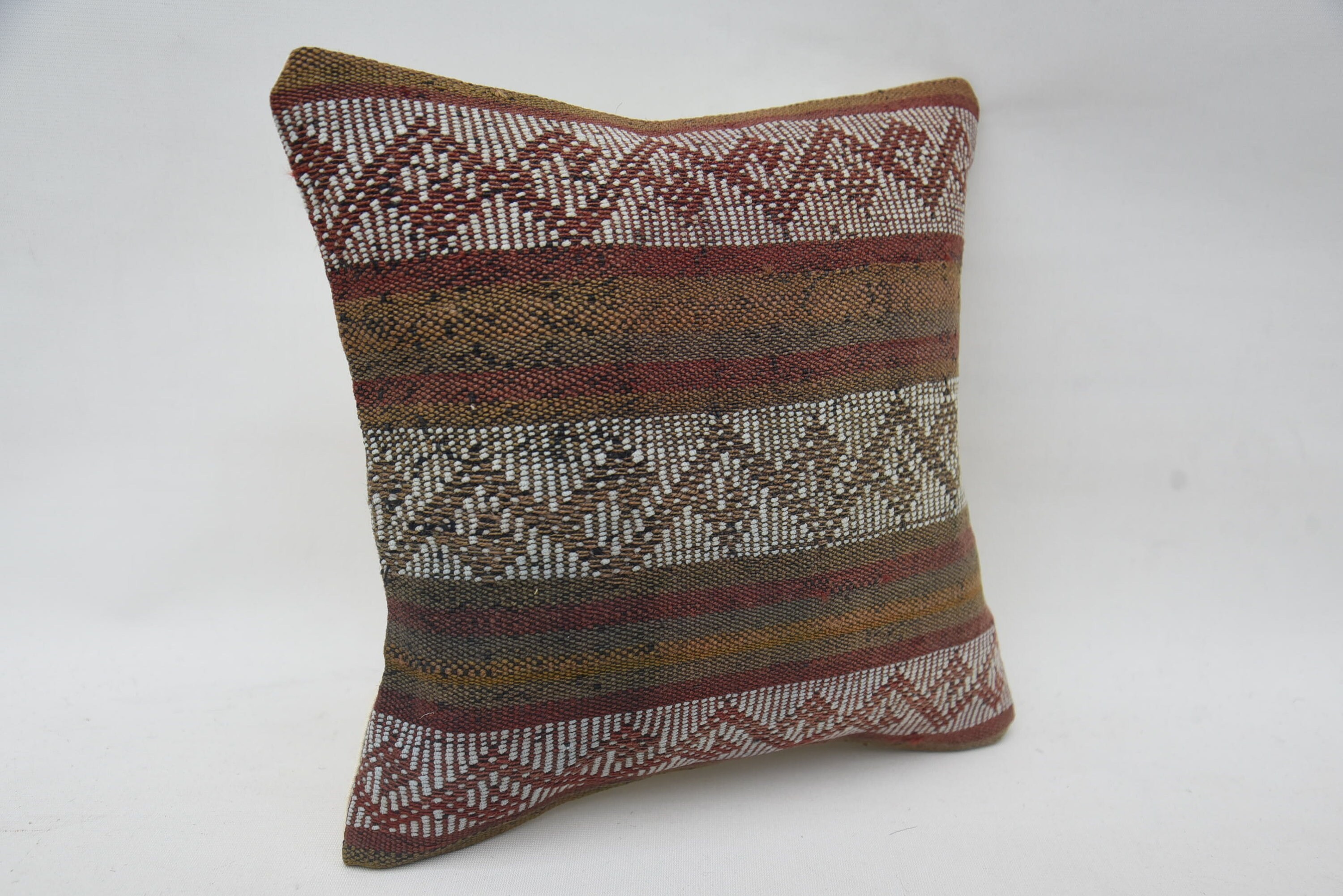 12"x12" Red Pillow Cover, Comfy Throw Pillow Case, Kilim Pillow Cover, Interior Designer Pillow, Vintage Kilim Pillow