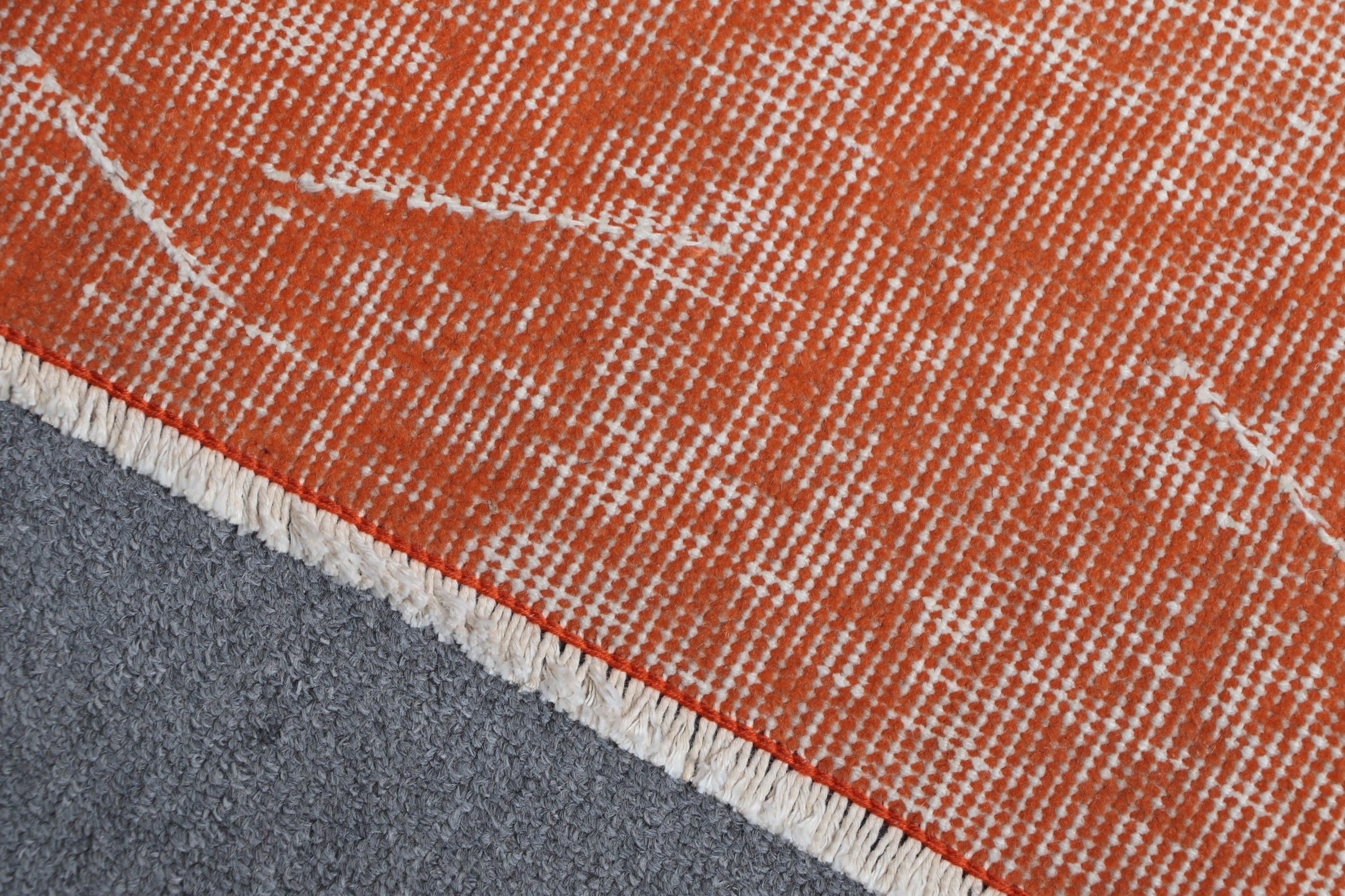 Nursery Rugs, Turkish Rugs, Living Room Rugs, Orange Antique Rug, Moroccan Rugs, Vintage Rug, 3.9x6.3 ft Area Rugs, Art Rug