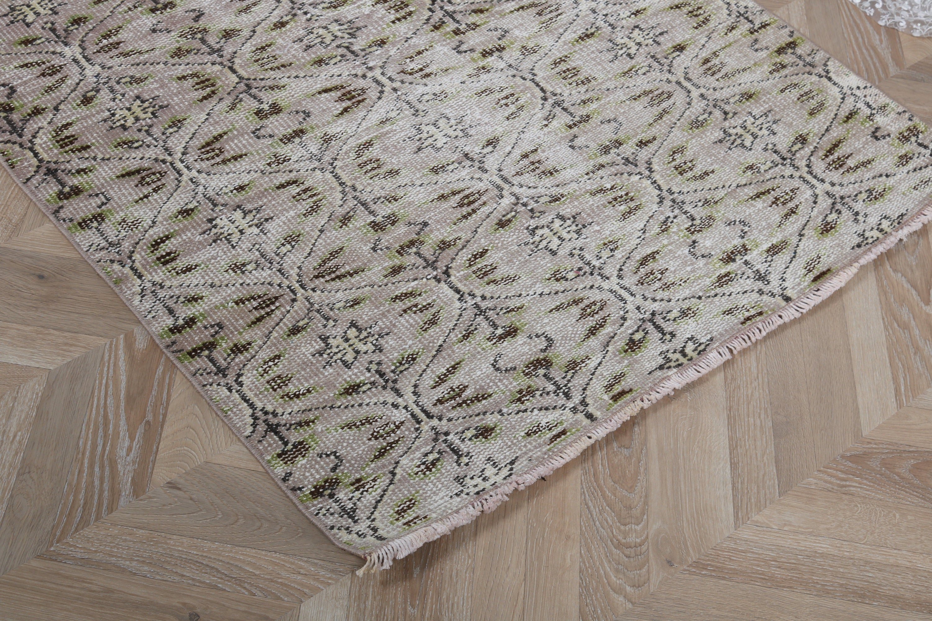 Modern Rugs, Green Flatweave Rug, Decorative Rugs, Vintage Rugs, Luxury Rugs, Turkish Rugs, Vintage Accent Rug, 3.4x6.6 ft Accent Rugs