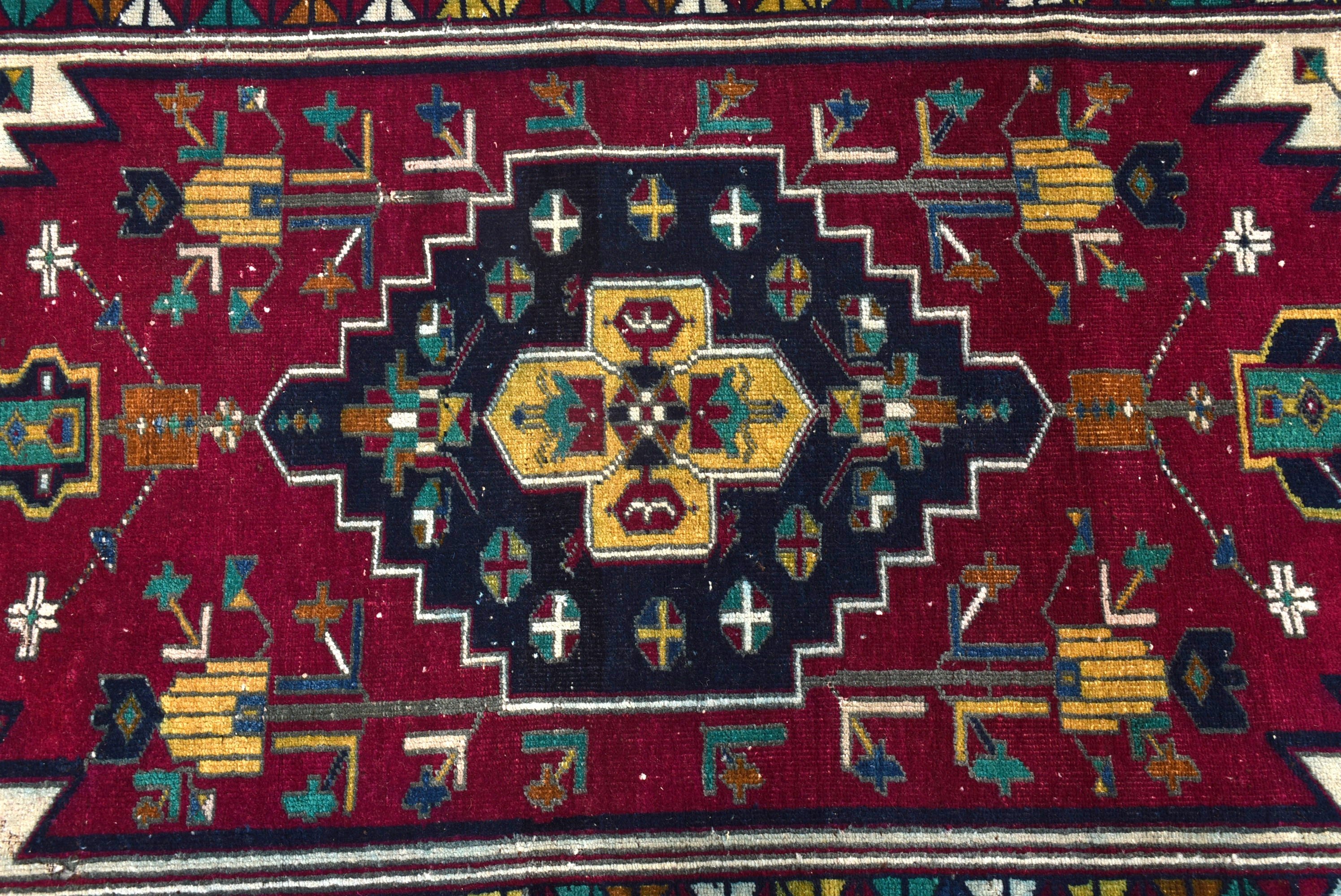 Fas Halısı, Oryantal Halı, Küçük Vintage Halı, 2,3x4,8 ft Küçük Halılar, Boho Halısı, Türk Halısı, Vintage Halı, Mor El Dokuma Halılar, Giriş Halısı