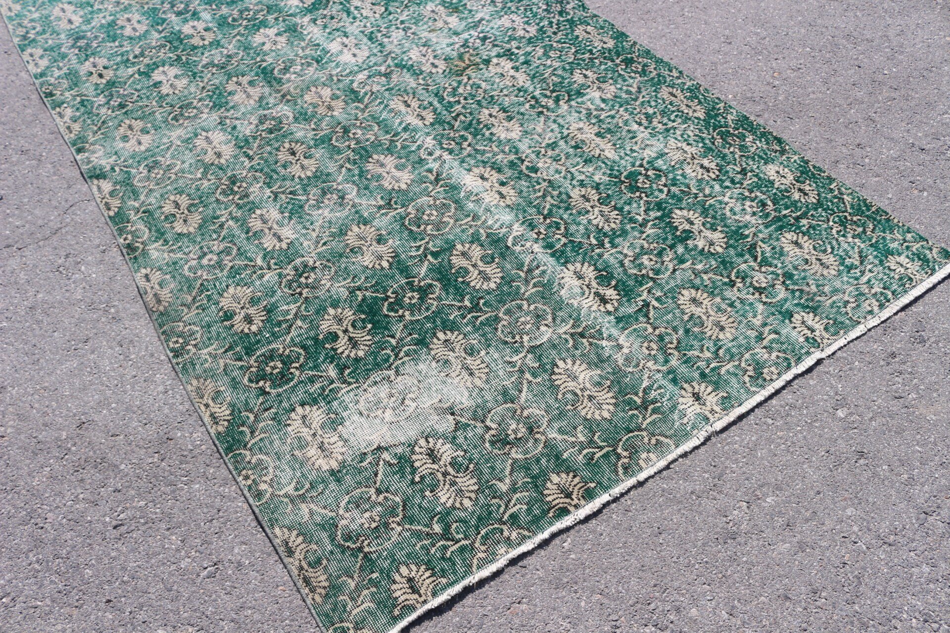 Wool Rugs, Turkish Rug, 4.9x9 ft Large Rugs, Green Home Decor Rug, Floor Rugs, Kitchen Rug, Vintage Rugs, Dining Room Rug, Bedroom Rug