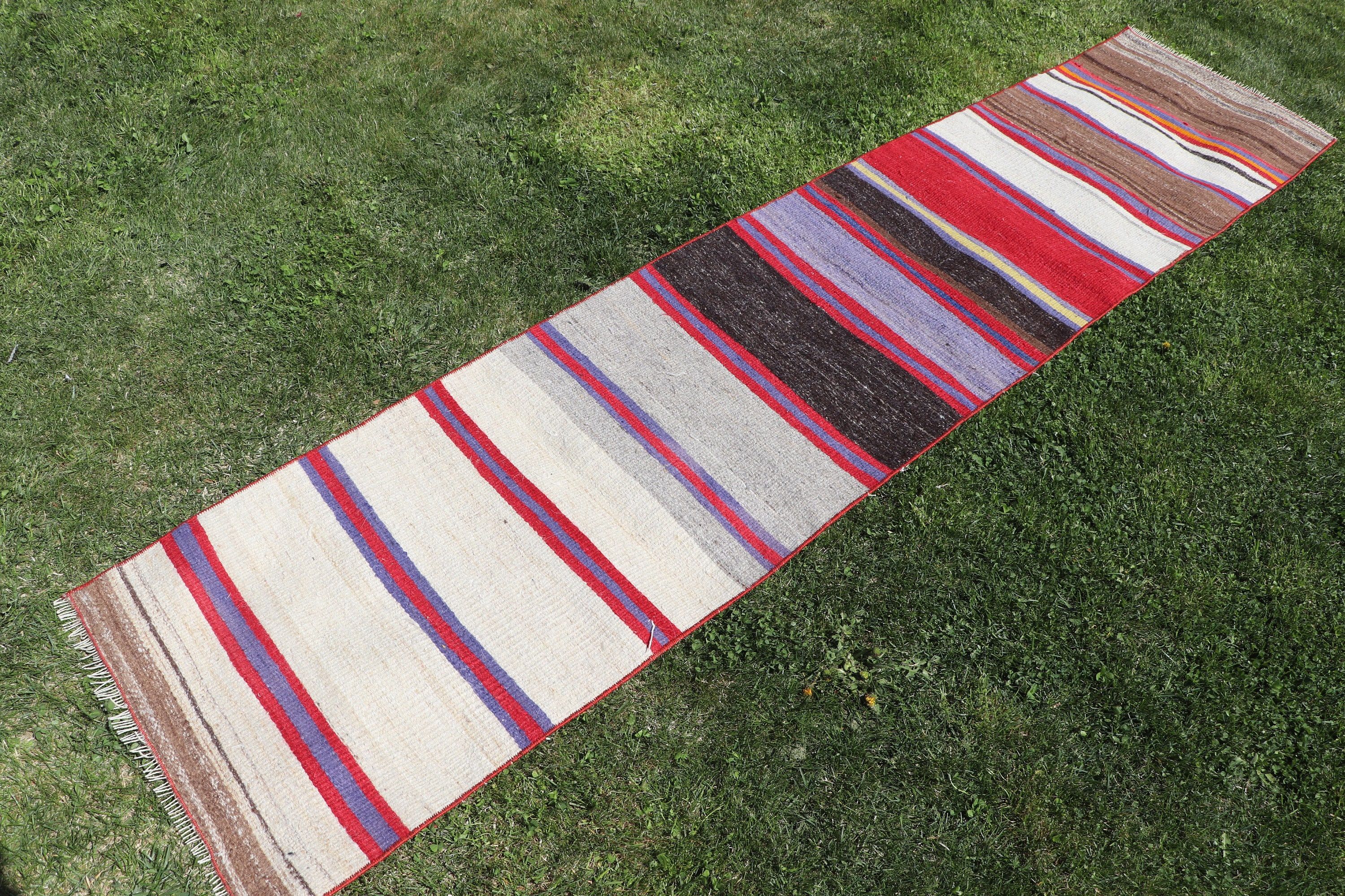 Kilim, Türk Halısı, Bej Havalı Halılar, Oushak Halısı, Vintage Halılar, Merdiven Halıları, Boho Halısı, Koridor Halısı, 1.9x8.4 ft Runner Halısı