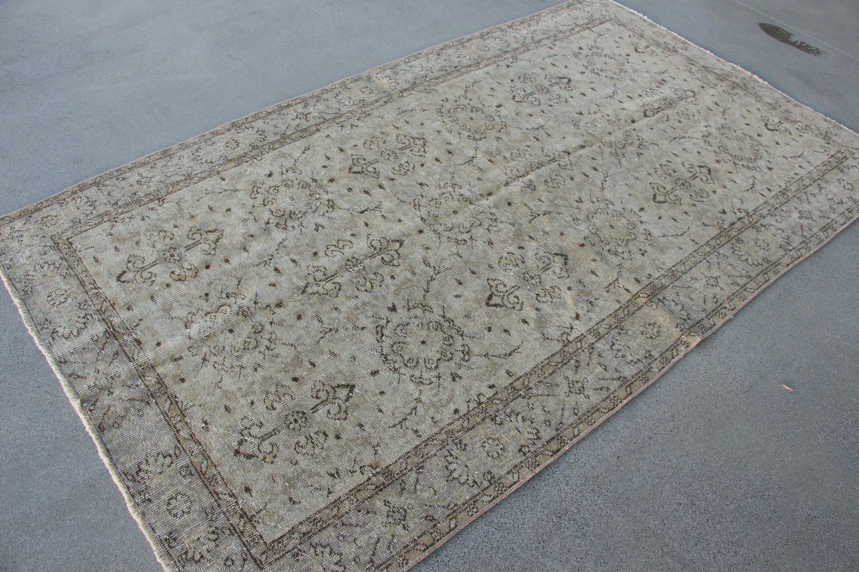 Türk Halıları, Göçebe Halısı, Boho Halısı, Çocuk Odası Halıları, Ev Dekorasyonu Halıları, 4,7x8,1 ft Alan Halısı, Vintage Halılar, Mutfak Halıları, Bej Antika Halılar