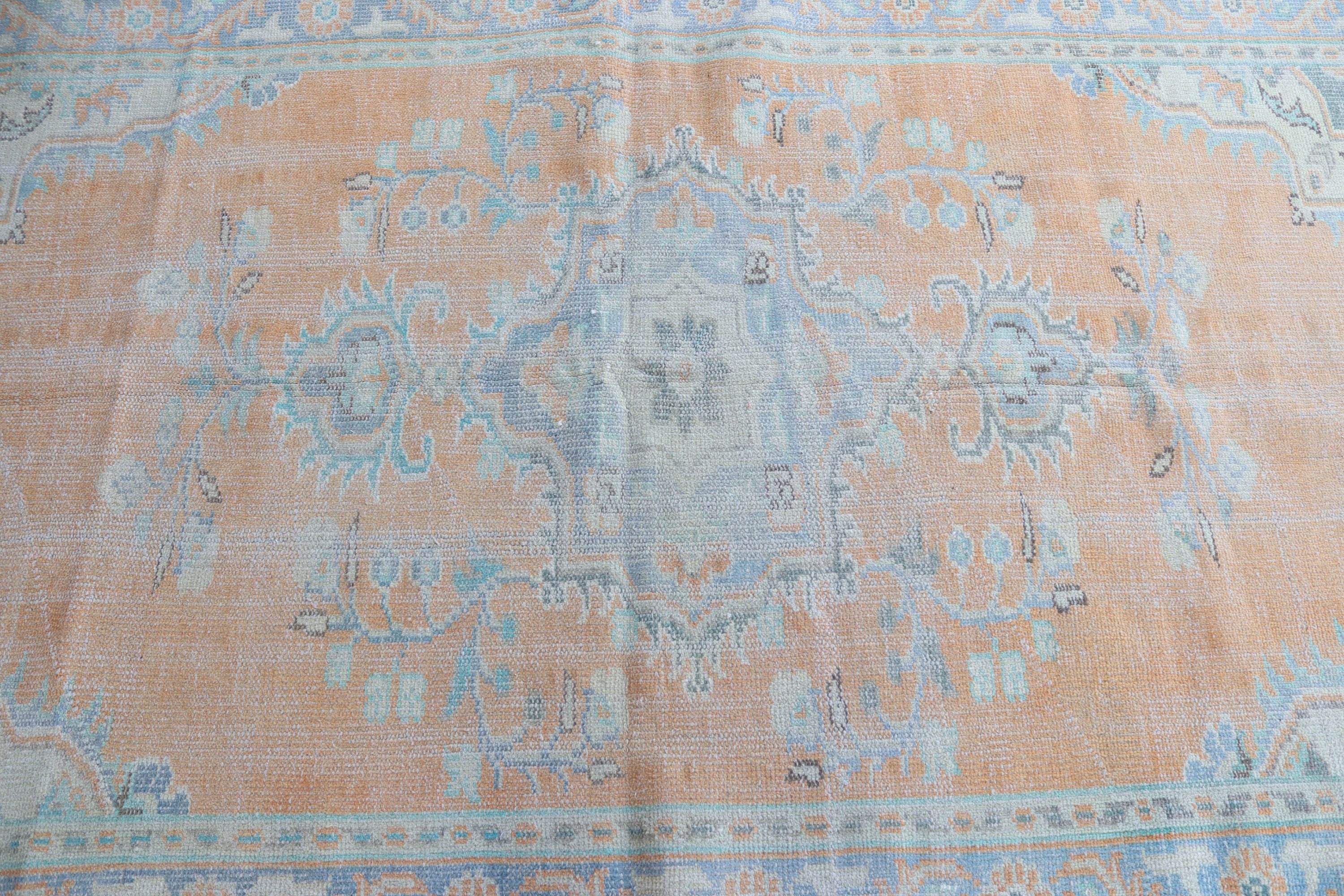 Boho Halı, 4.7x7.5 ft Alan Halısı, Yatak Odası Halısı, Lüks Halı, Kahverengi Ev Dekor Halısı, Türk Halıları, Vintage Halı, Yemek Odası Halıları, İç Mekan Halısı