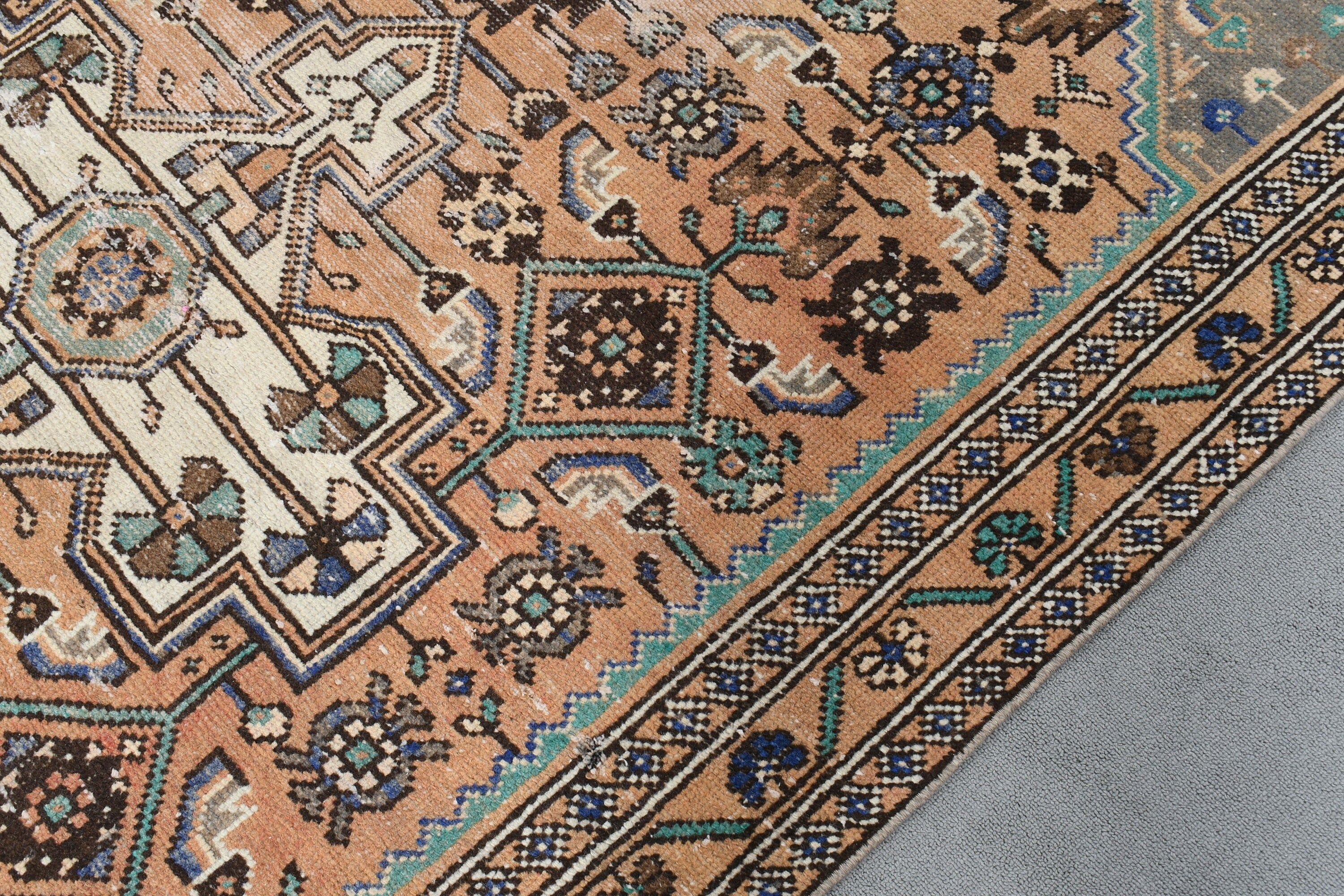 Mutfak Halısı, Mutfak Halıları, Vintage Halılar, 4,5x7,5 ft Alan Halıları, Çocuk Halısı, Yün Halılar, Kahverengi Boho Halılar, Türk Halısı