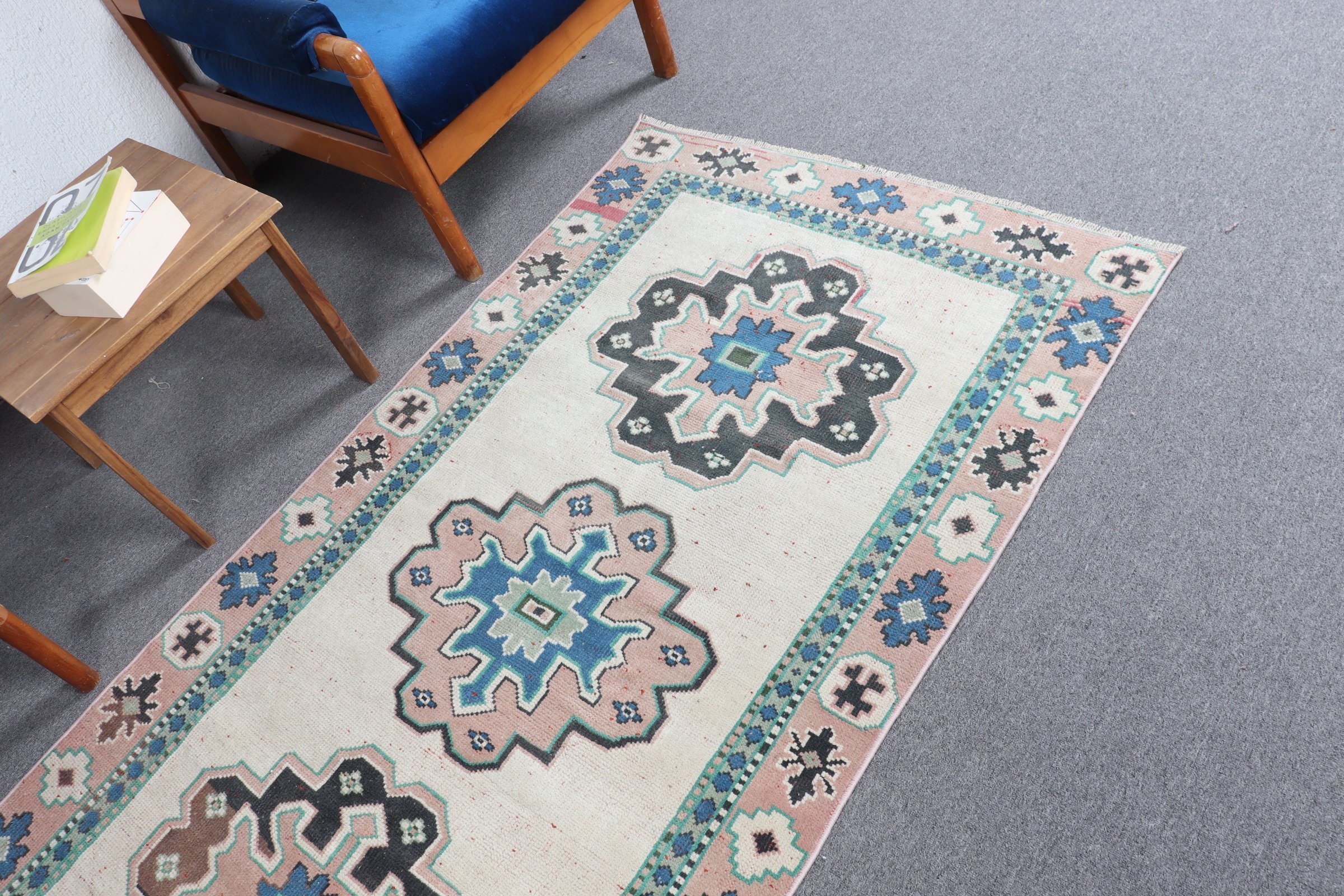 Office Rug, Beige Home Decor Rug, Nursery Rug, Cool Rugs, Rugs for Bedroom, 3.5x6.2 ft Accent Rug, Kitchen Rugs, Vintage Rug, Turkish Rugs