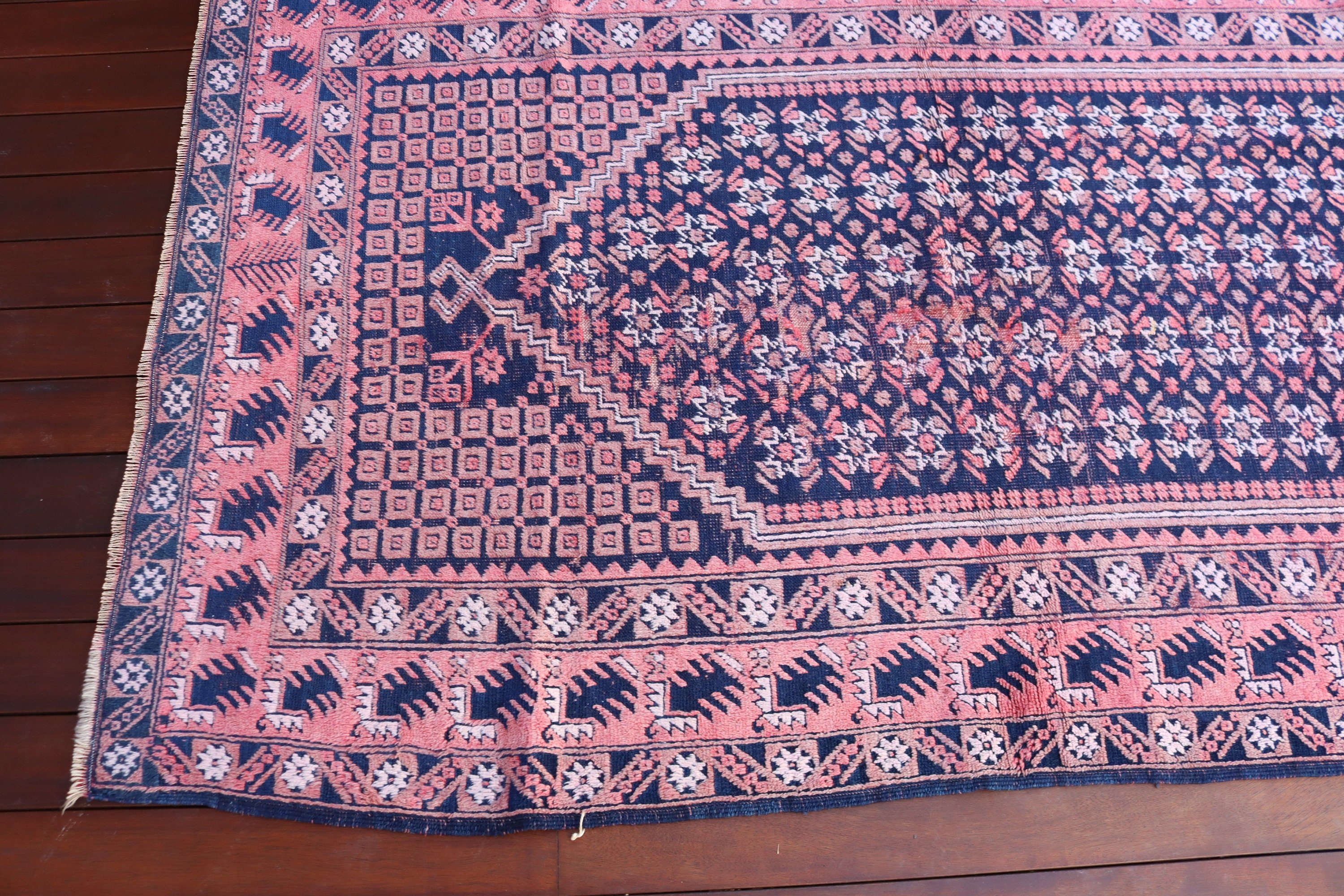 Yatak Odası Halıları, Yer Halısı, İç Mekan Halısı, Vintage Halılar, Türk Halıları, Antika Halılar, 3.7x6.5 ft Alan Halısı, Pembe Oushak Halısı, Ev Dekorasyonu Halısı