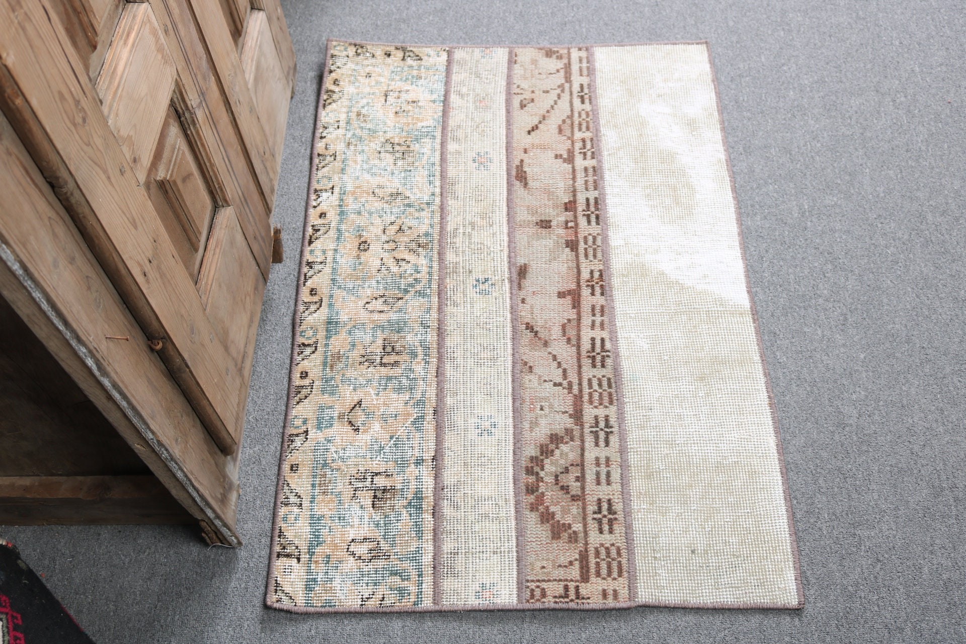 Small Area Rugs, Decorative Rug, Car Mat Rugs, Vintage Rug, Bedroom Rugs, Beige Boho Rug, Turkish Rug, 2.2x3.2 ft Small Rug, Oriental Rug