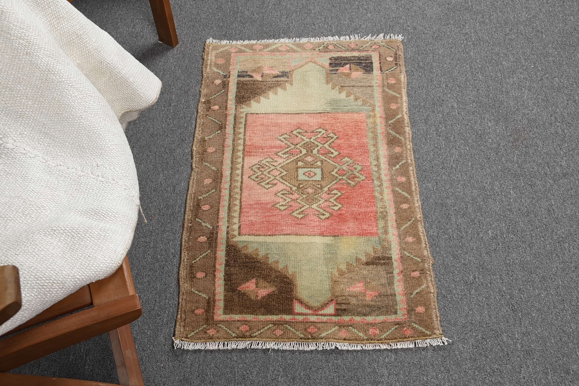 Kitchen Rug, Entryway Rug Rugs, Bathroom Rugs, Vintage Rug, Colorful Rugs, Turkish Rug, Rugs for Door Mat, Entry Rug, 1.7x2.7 ft Small Rug