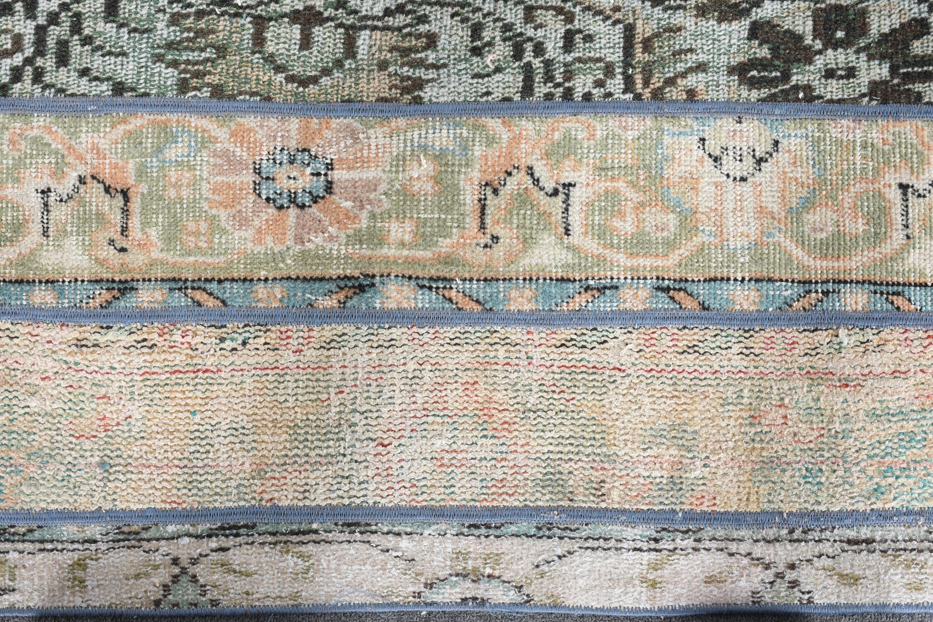 Pale Rugs, Turkish Rug, 1.5x3.9 ft Small Rug, Vintage Rug, Beige Moroccan Rug, Wall Hanging Rugs, Anatolian Rug, Bedroom Rugs
