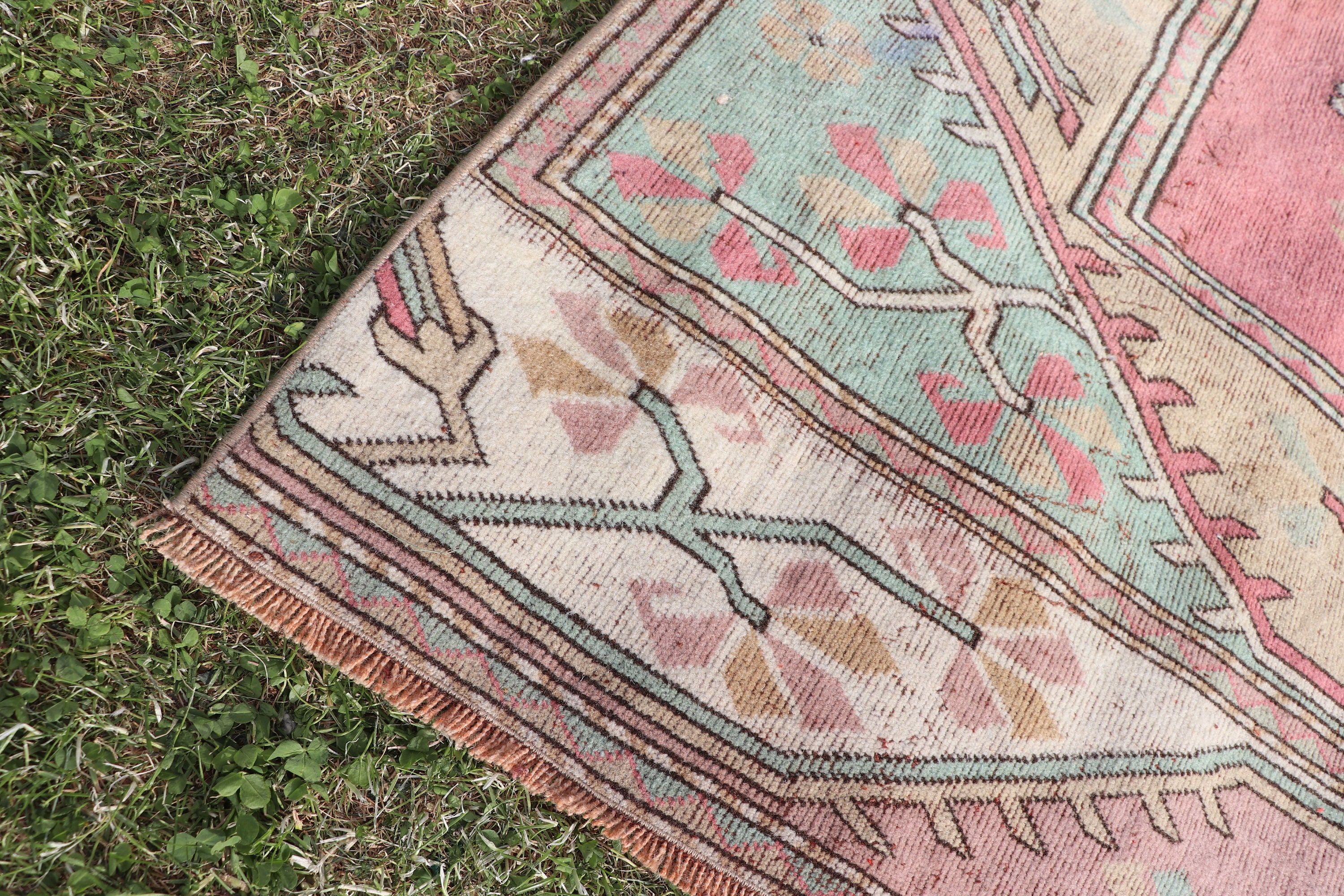 Oriental Rug, 4.4x9.4 ft Large Rugs, Salon Rug, Red Boho Rugs, Vintage Rug, Large Vintage Rug, Kitchen Rugs, Decorative Rugs, Turkish Rugs