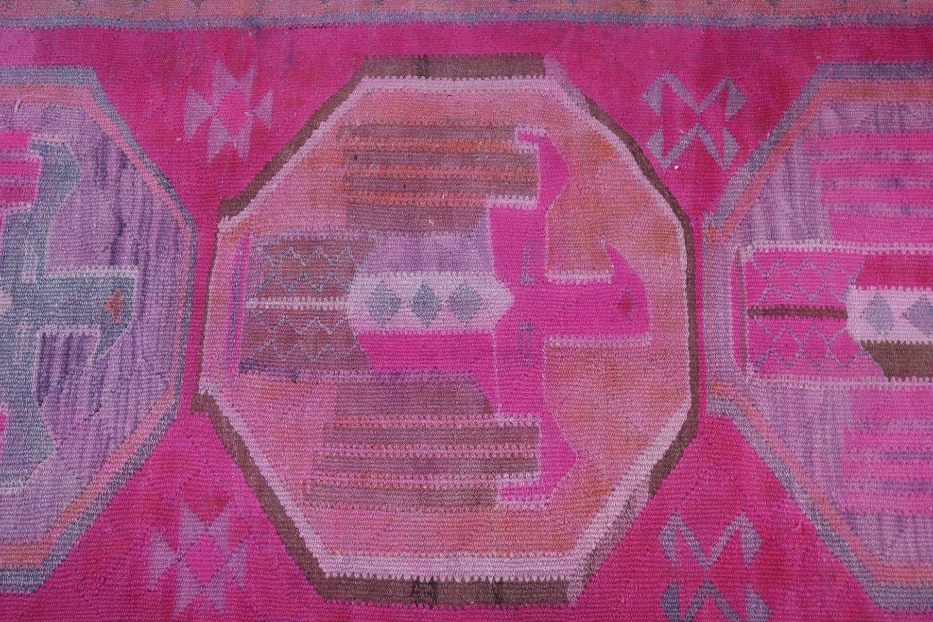 Turkish Rug, Vintage Runner Rug, Modern Rugs, 3x10.1 ft Runner Rugs, Anatolian Rug, Hallway Rug, Tribal Rug, Vintage Rugs, Pink Bedroom Rug