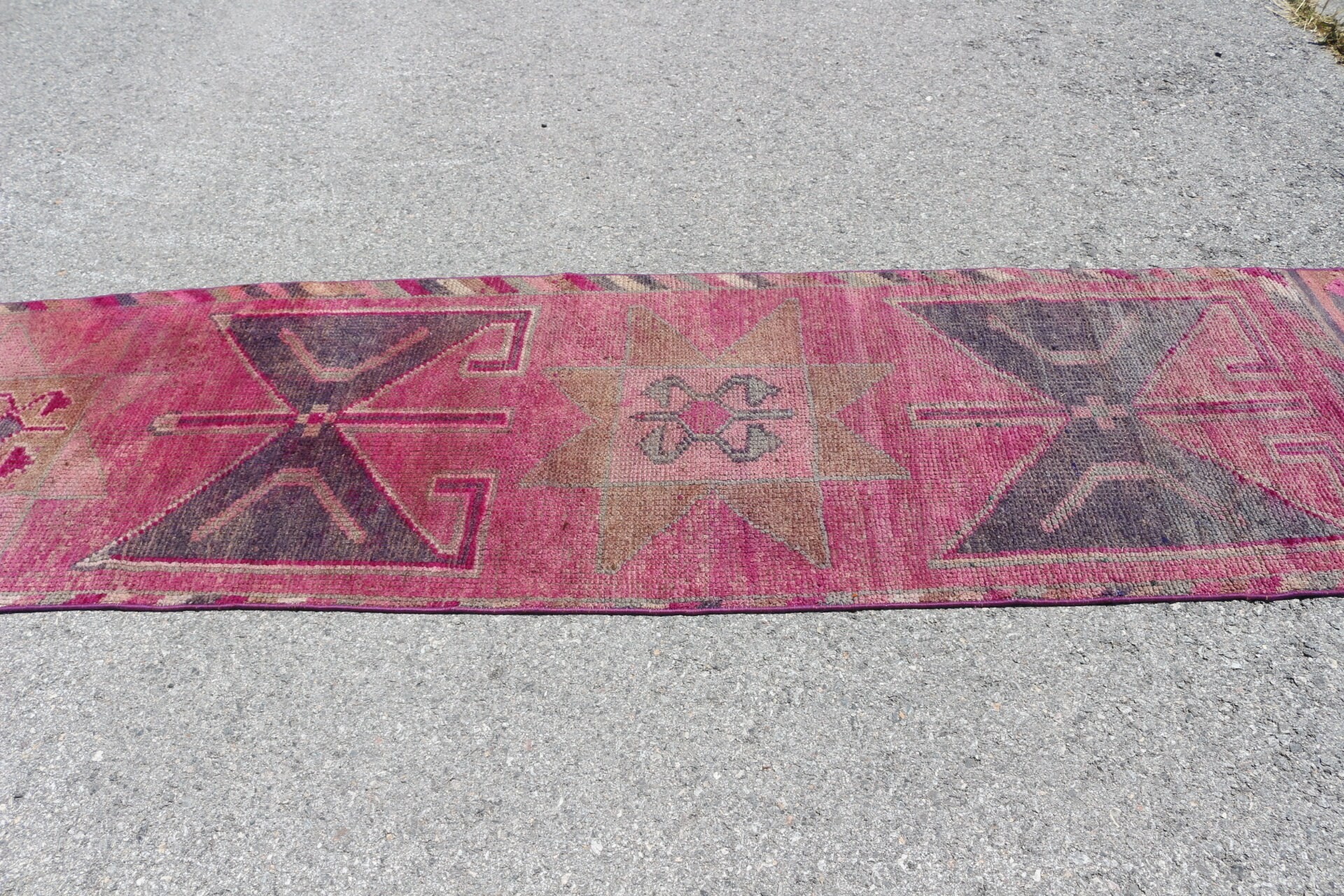 Koridor Halıları, Ev Dekorasyonu Halısı, Koridor Halısı, Yer Halıları, Pembe Oryantal Halı, Türk Halısı, Vintage Halı, 2.7x10.2 ft Runner Halıları, Sanat Halısı