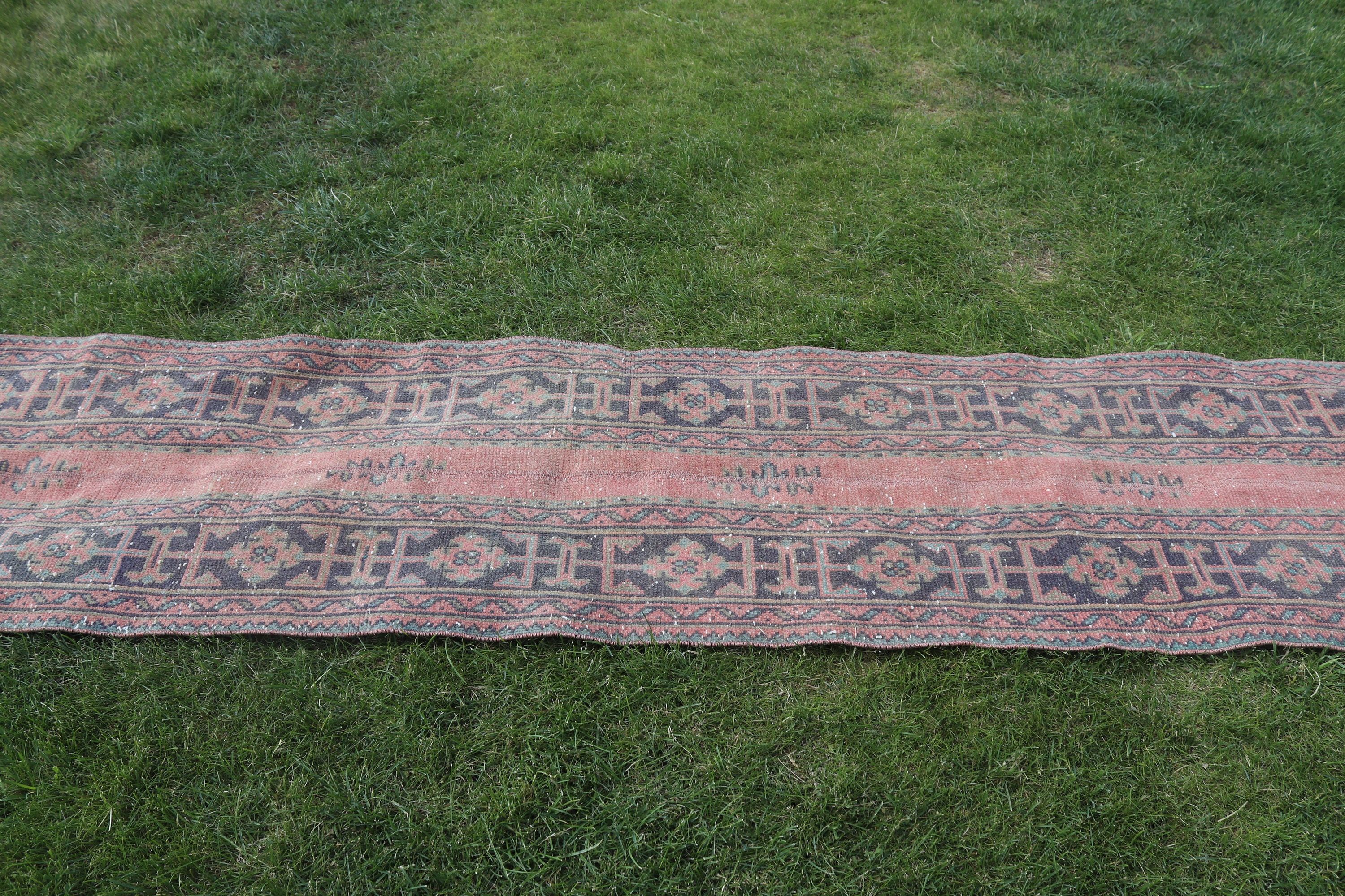 Corridor Rugs, Oushak Rug, Aesthetic Rugs, Statement Rugs, 2.1x8.3 ft Runner Rug, Rugs for Stair, Orange Boho Rug, Turkish Rug, Vintage Rug