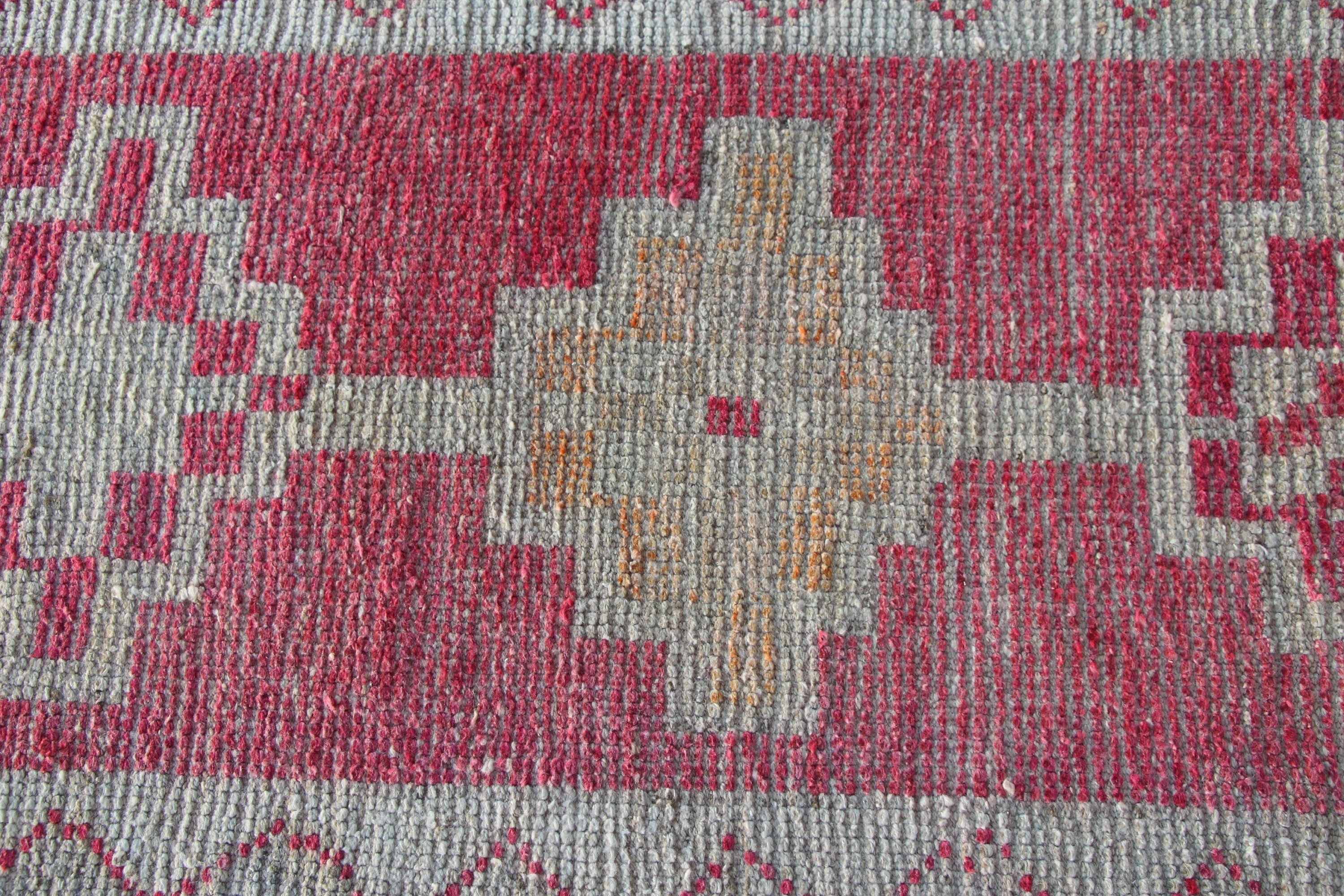 Nomadic Rug, Anatolian Rugs, Vintage Rug, Corridor Rugs, Hallway Rugs, Turkish Rug, Red Oriental Rug, 2.3x11.4 ft Runner Rug