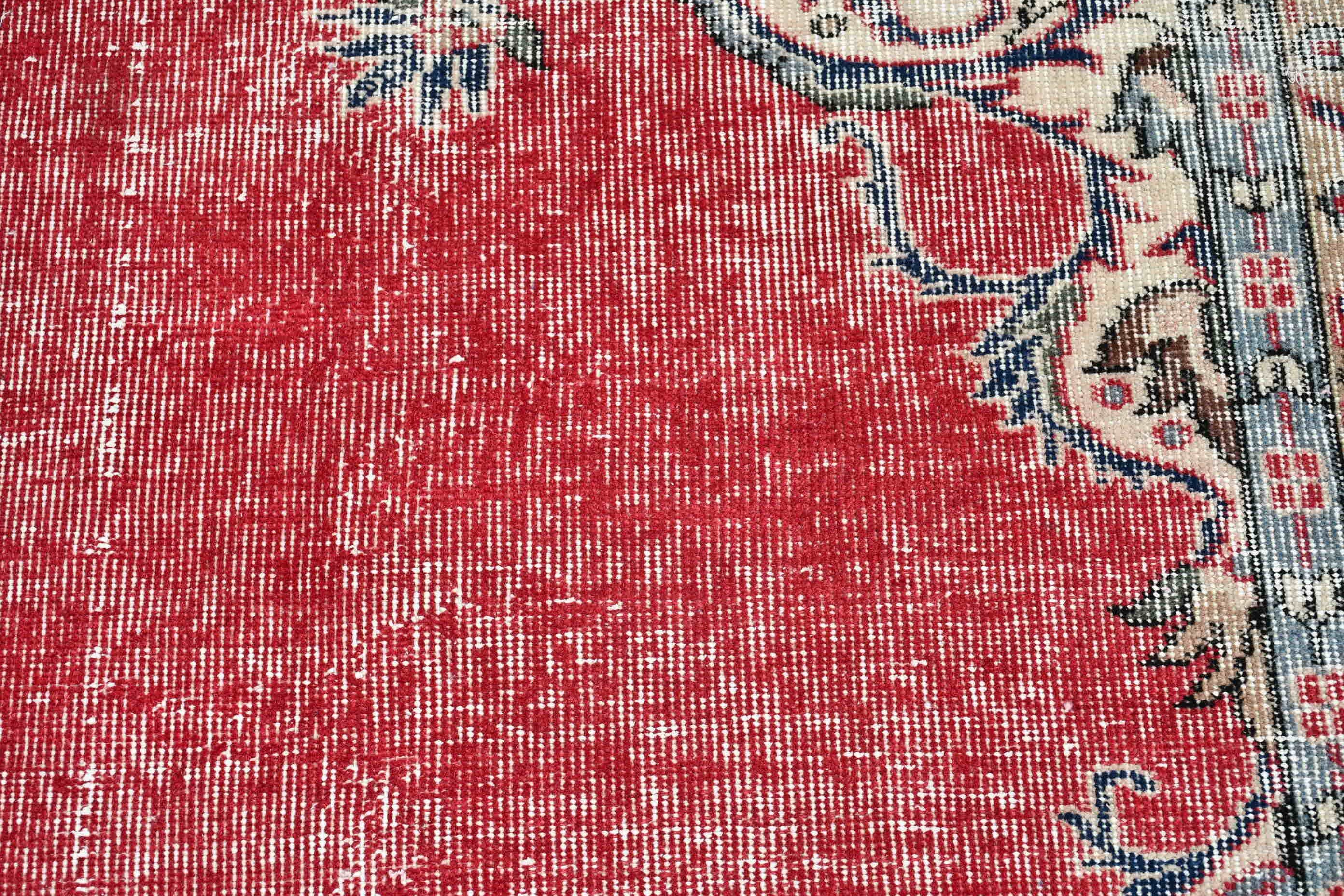 Vintage Rug, Door Mat Rugs, Art Rug, Antique Rug, Red Cool Rug, 2x3.6 ft Small Rugs, Entry Rug, Turkish Rugs, Floor Rugs, Rugs for Bedroom