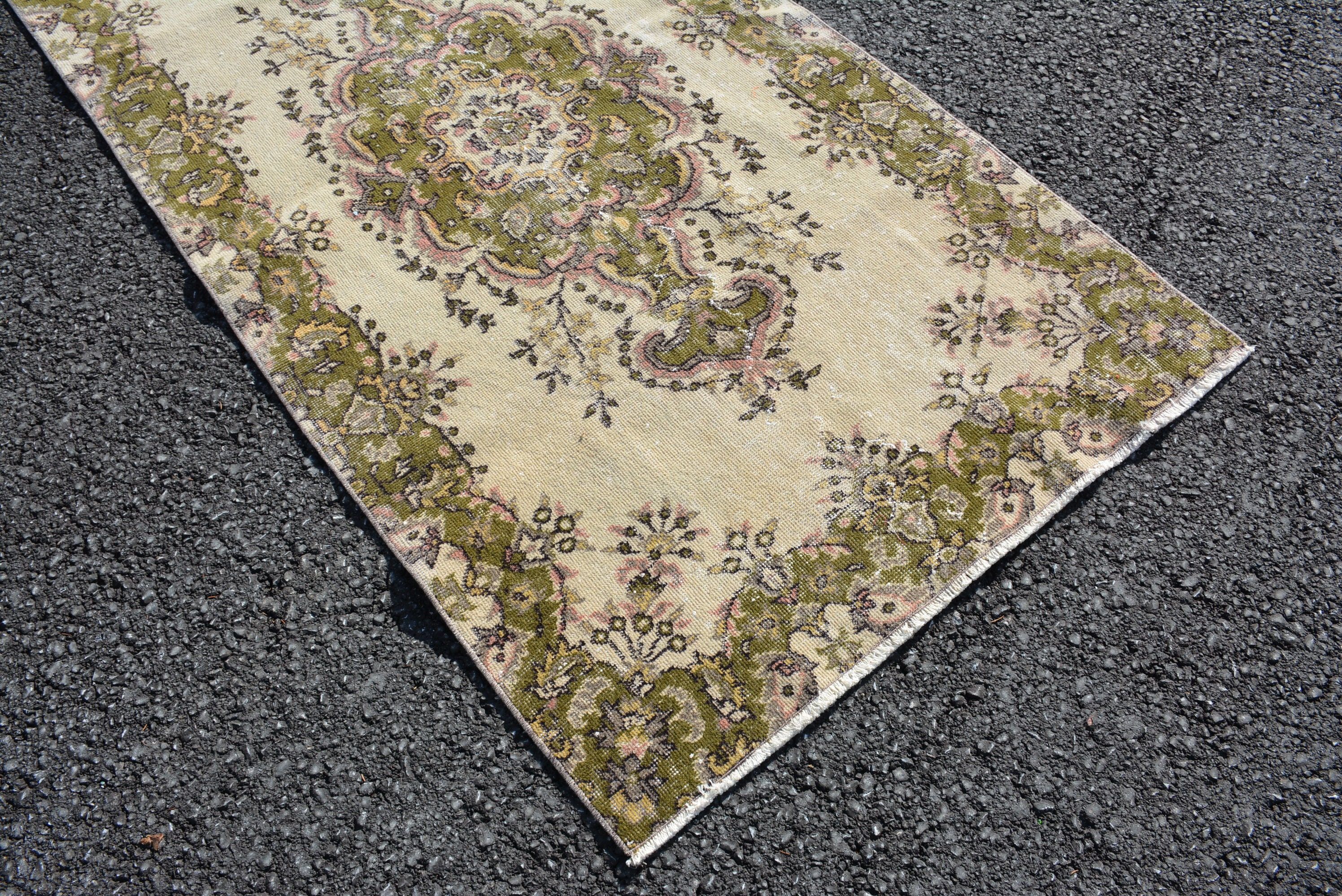 Kitchen Rugs, Custom Rugs, Wool Rug, Cute Rug, 3.6x6.9 ft Area Rugs, Floor Rug, Vintage Rug, Organic Rugs, Turkish Rug, Rugs for Bedroom
