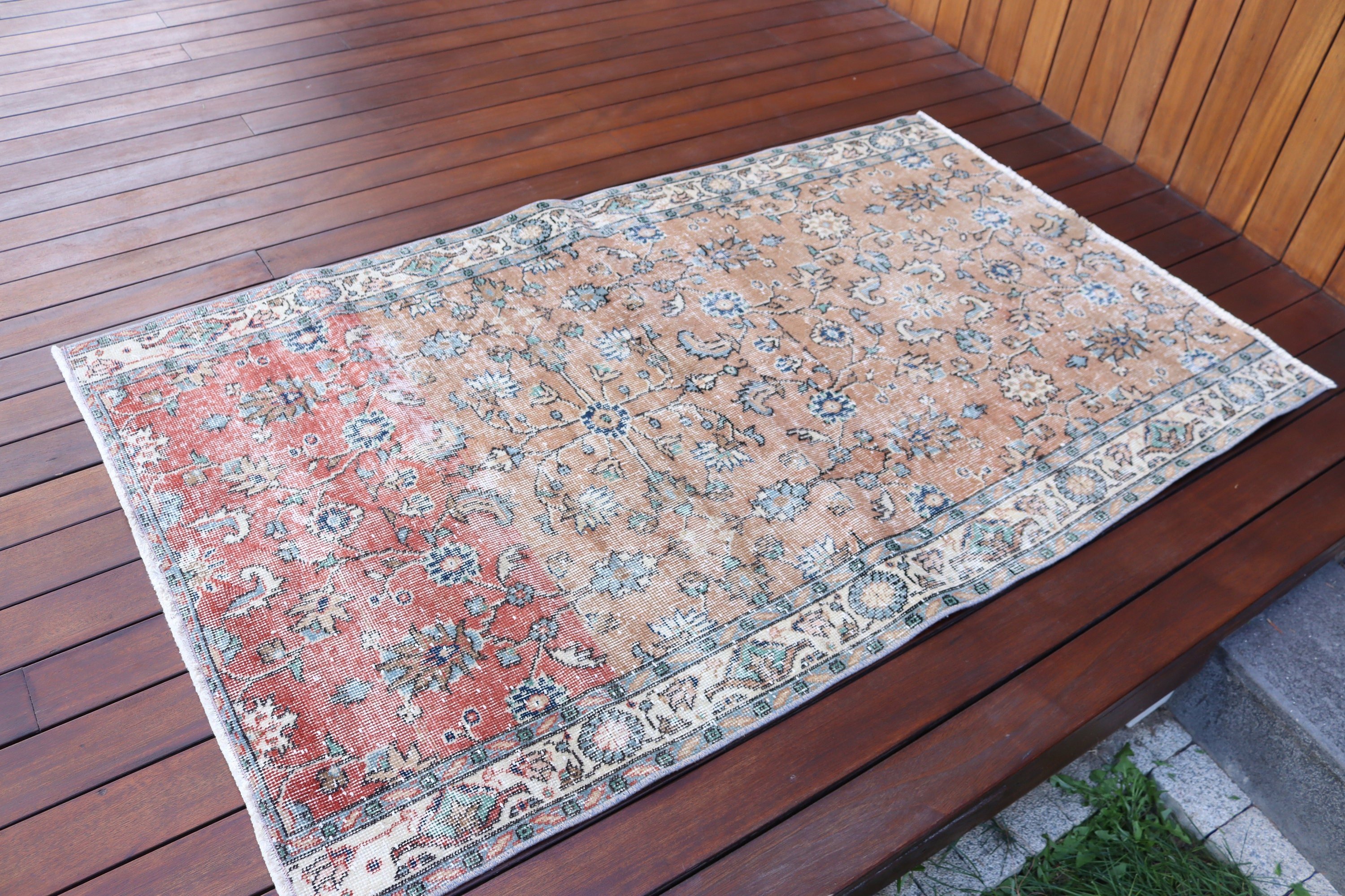 Yatak Odası Halıları, Boho Halıları, Kahverengi Düz Dokuma Halılar, Dekoratif Halılar, Aztek Halısı, 3,3x5,4 ft Aksan Halısı, Lüks Halılar, Vintage Halı, Türk Halısı