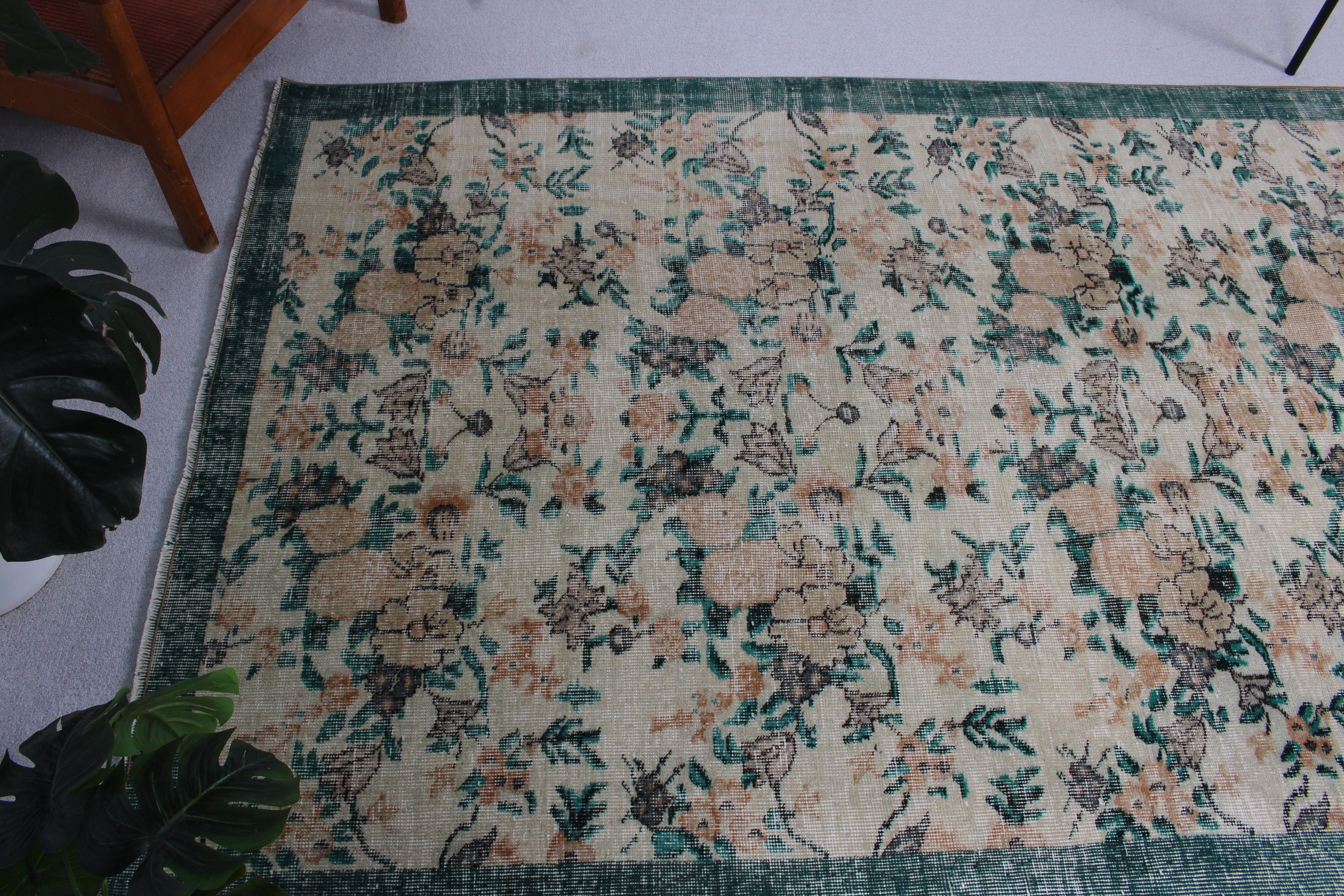 Vintage Halılar, Türk Halısı, Nötr Halı, Çocuk Odası Halıları, Bej 4,8x8,3 ft Alan Halıları, Oturma Odası Halıları, Havalı Halılar, Aztek Halısı