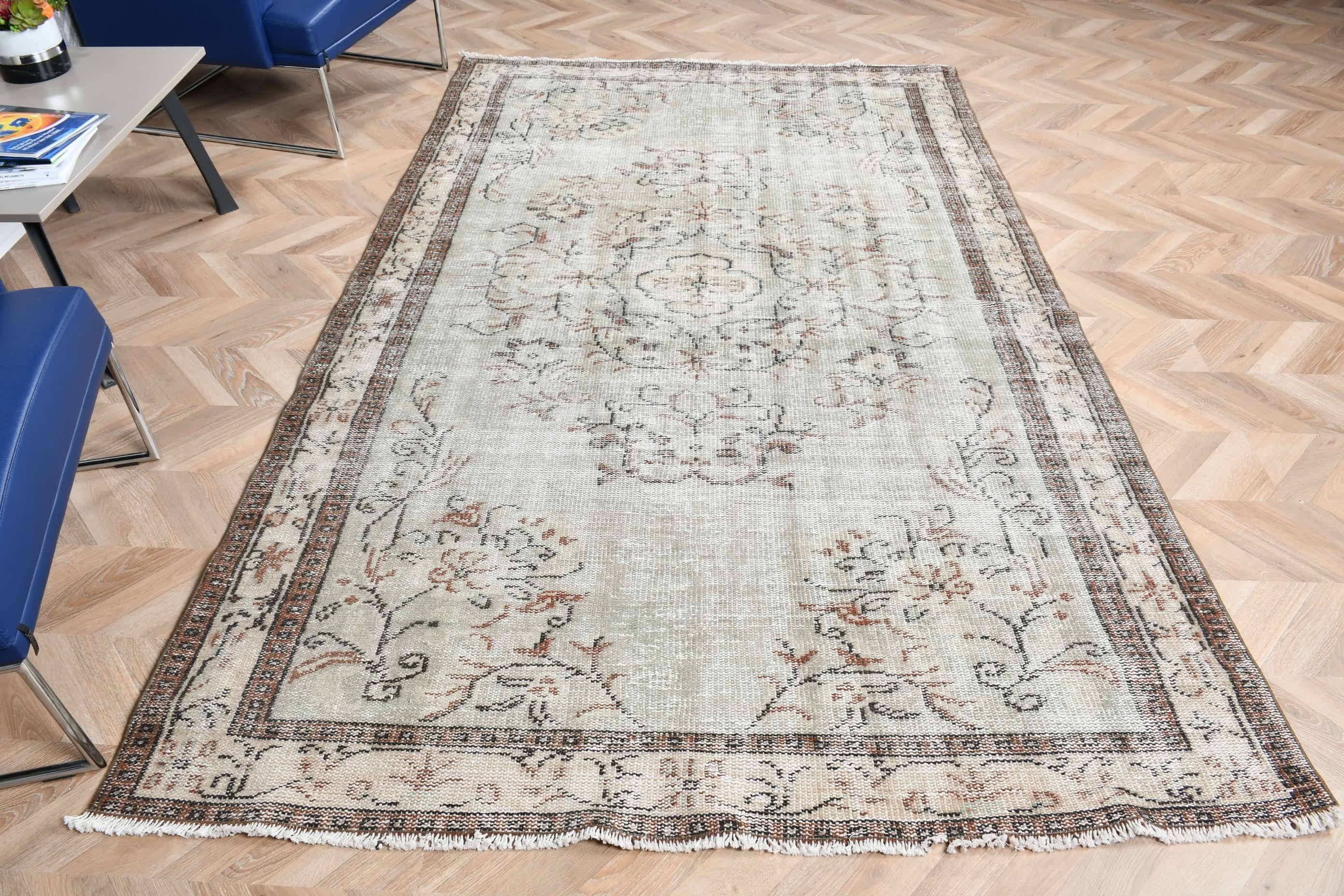 Türk Halısı, Salon Halıları, Yeşil Fas Halısı, Ev Dekorasyonu Halısı, Yatak Odası Halıları, Salon Halıları, Vintage Halı, Mutfak Halısı, 5.3x8.8 ft Büyük Halı