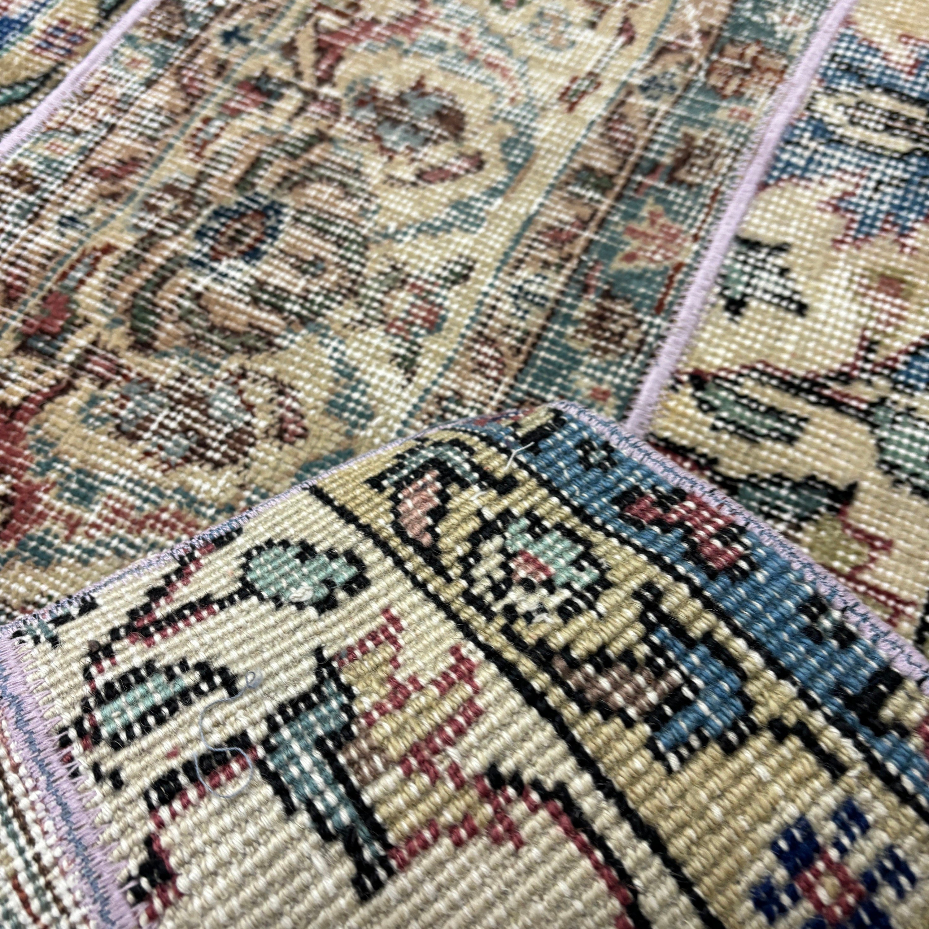 Türk Halısı, Vintage Halılar, 2.2x4.8 ft Küçük Halı, Lüks Halılar, Bej Oushak Halıları, Araba Paspas Halıları, Yer Halısı, Küçük Alan Halıları, Bohem Halıları