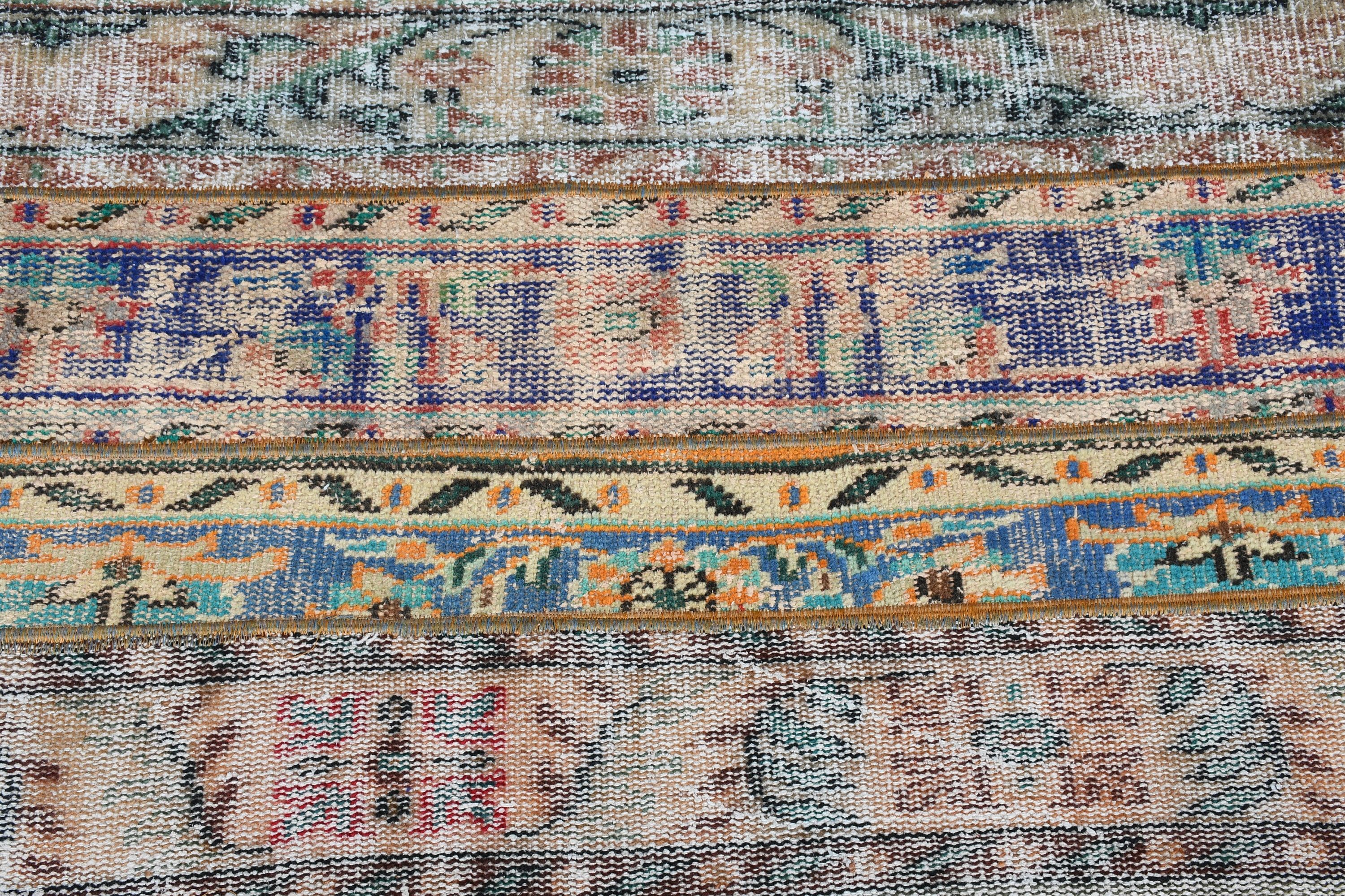 Giriş Halıları, 2.2x4.1 ft Küçük Halı, Mavi Fas Halısı, Fas Halısı, Vintage Halılar, Türk Halısı, Banyo Halısı, Araba Paspası Halıları