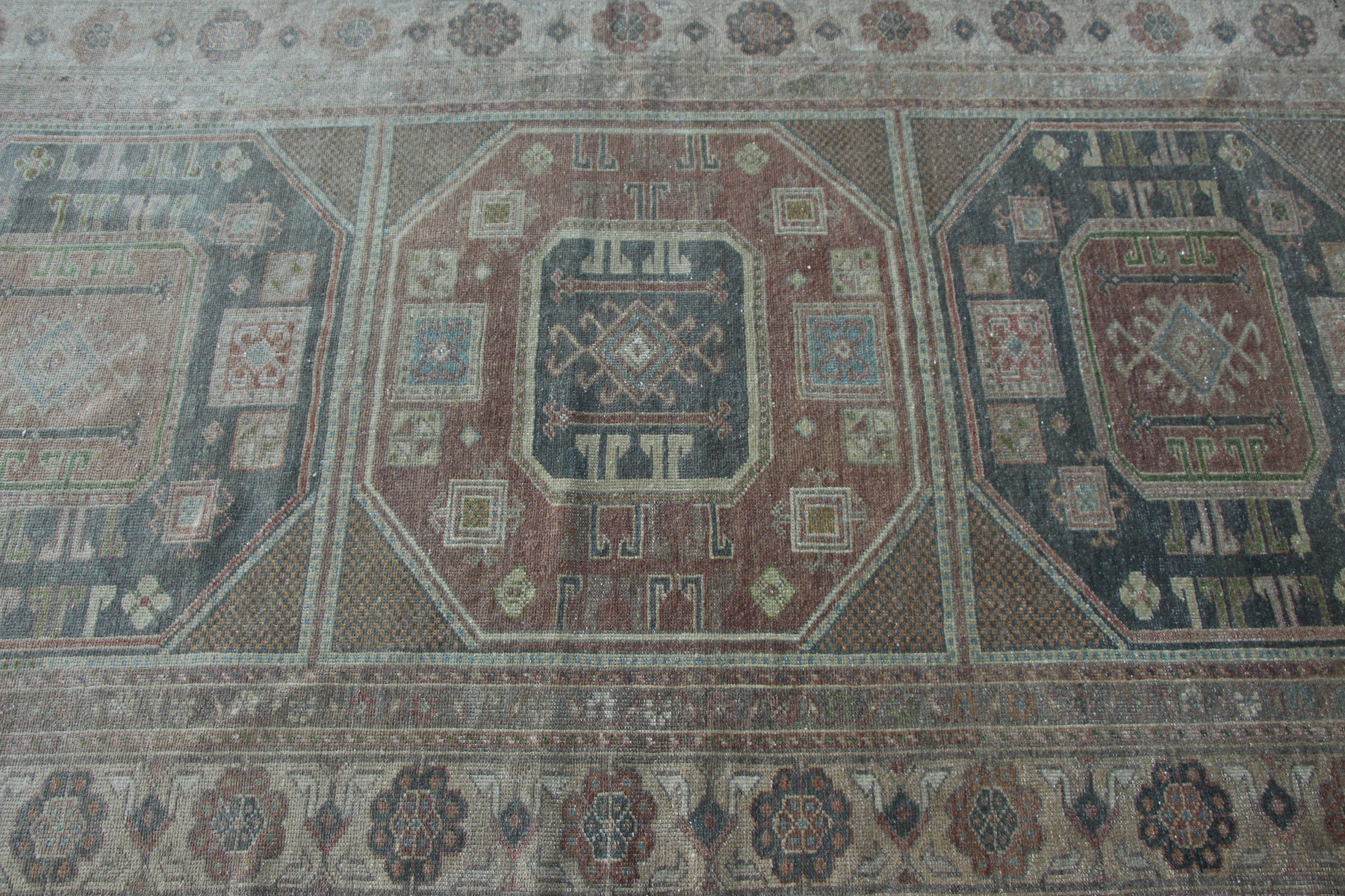 Mutfak Halısı, Yeşil 4,5x7,8 ft Alan Halısı, Vintage Halılar, Havalı Halılar, Yer Halısı, Türk Halısı, İç Mekan Halıları, Mutfak Halıları