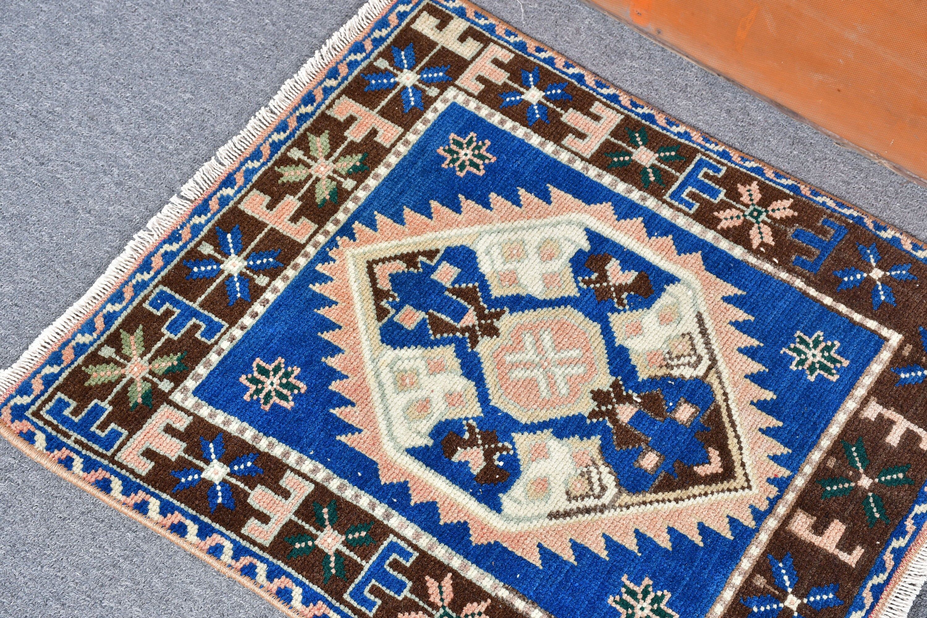 Anatolian Rug, Eclectic Rugs, Brown Cool Rug, Home Decor Rug, 1.9x1.7 ft Small Rug, Bathroom Rug, Car Mat Rugs, Vintage Rug, Turkish Rugs