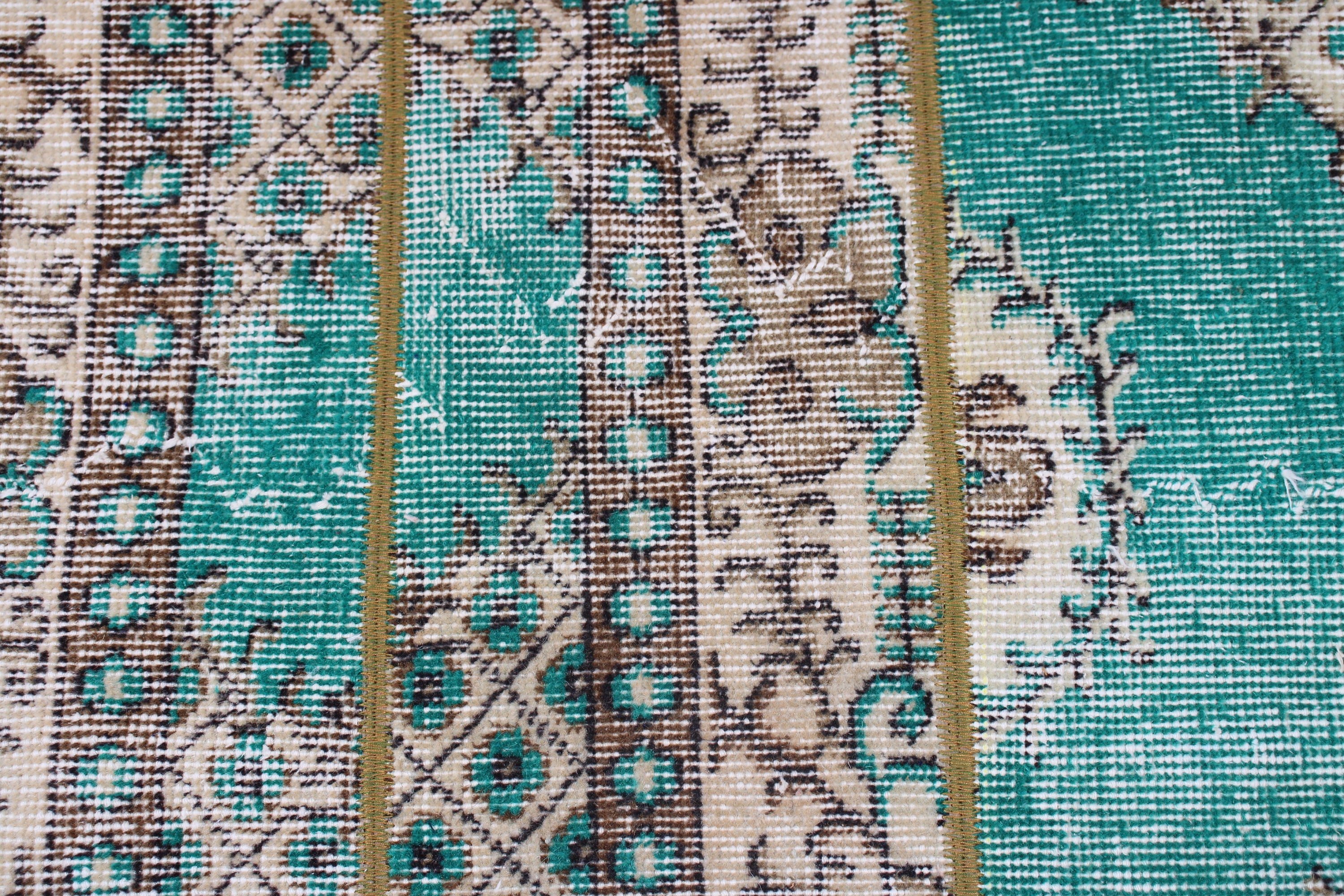 Green Moroccan Rug, Wall Hanging Rug, Oriental Rugs, Bedroom Rugs, Turkish Rug, Vintage Rugs, 2x3.2 ft Small Rugs, Car Mat Rug, Turkey Rugs