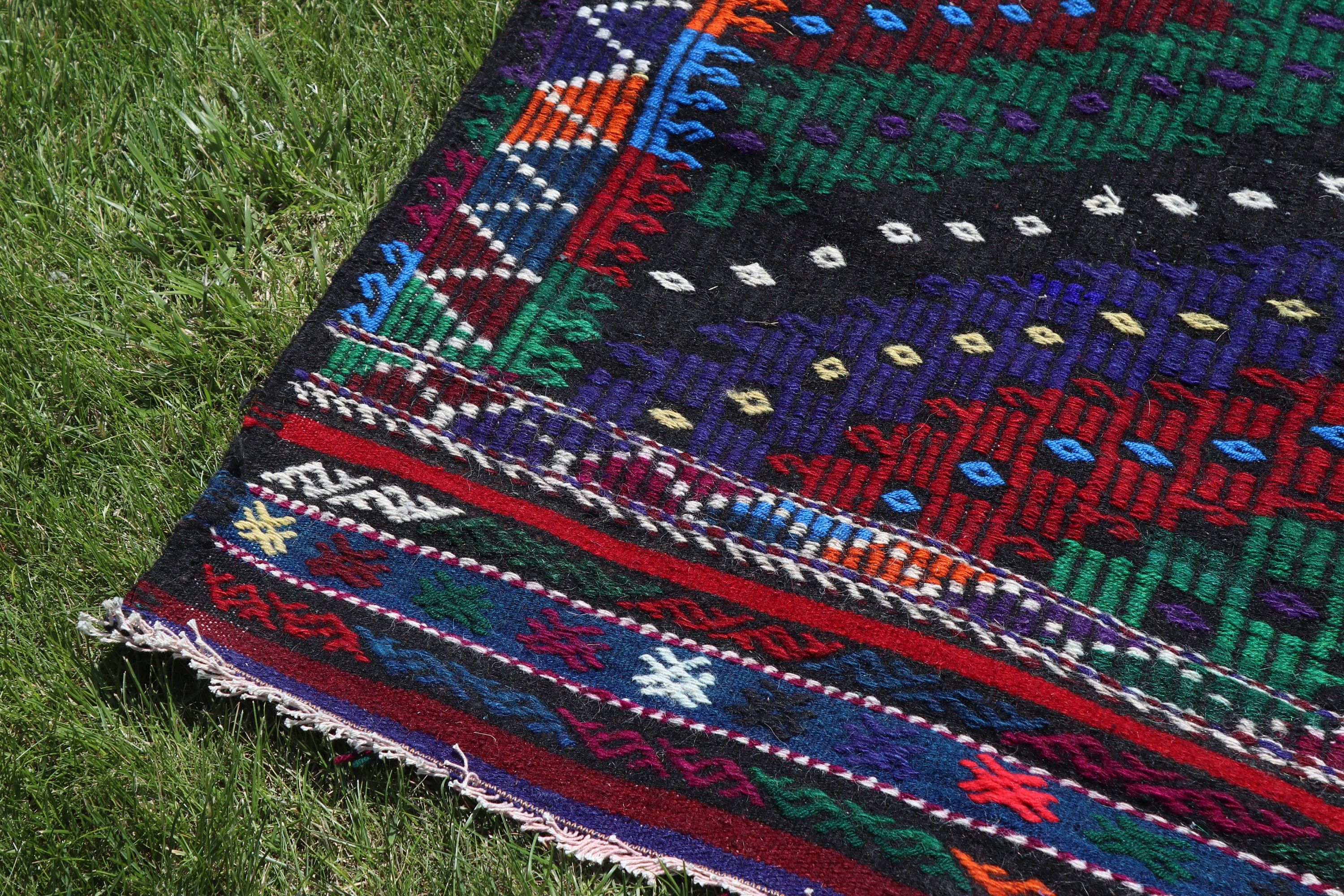 Vintage Halı, Kilim, Kırmızı 5.7x6.9 ft Alan Halıları, Modern Halı, Yemek Odası Halısı, Oturma Odası Halıları, Yer Halısı, Türk Halıları