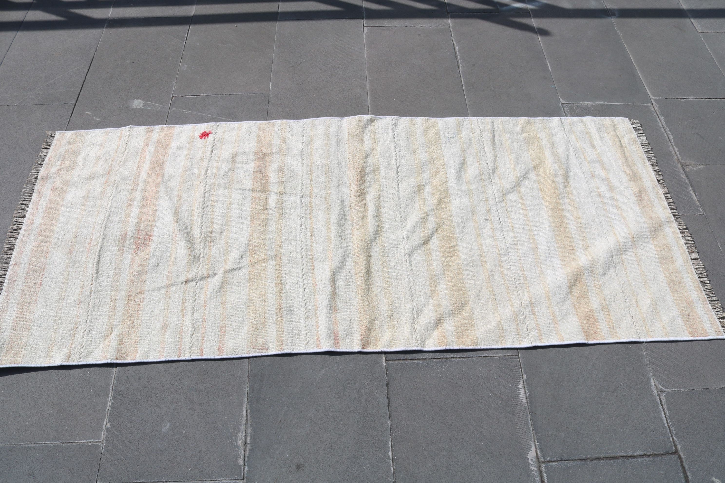 Office Rug, Vintage Rug, Rugs for Entry, 2.5x5.7 ft Small Rug, Wall Hanging Rug, Bedroom Rug, Kilim, Car Mat Rug, Moroccan Rug, Turkish Rug