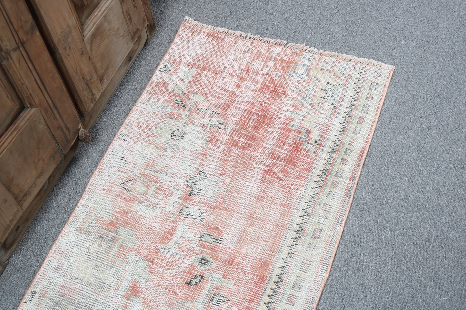 Turkish Rugs, Vintage Rug, Modern Rug, Wall Hanging Rug, 1.9x3.4 ft Small Rugs, Bath Rug, Red Moroccan Rugs, Luxury Rugs