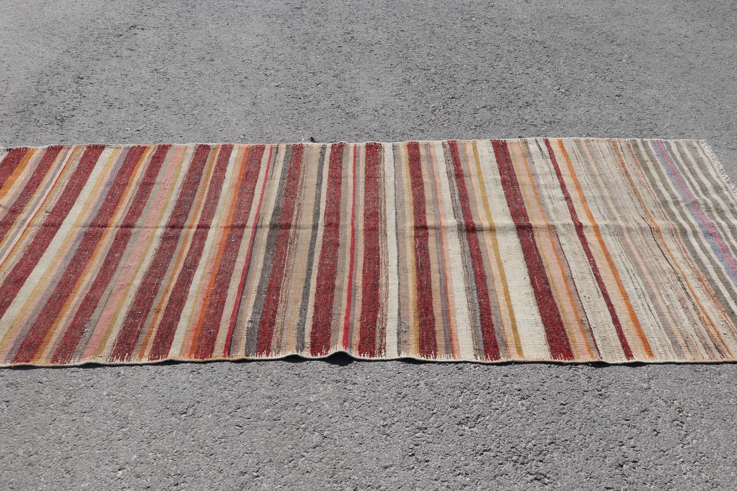 3.6x9.1 ft Runner Rug, Kilim, Home Decor Rug, Red Antique Rugs, Rugs for Corridor, Vintage Rug, Turkish Rugs, Stair Rugs