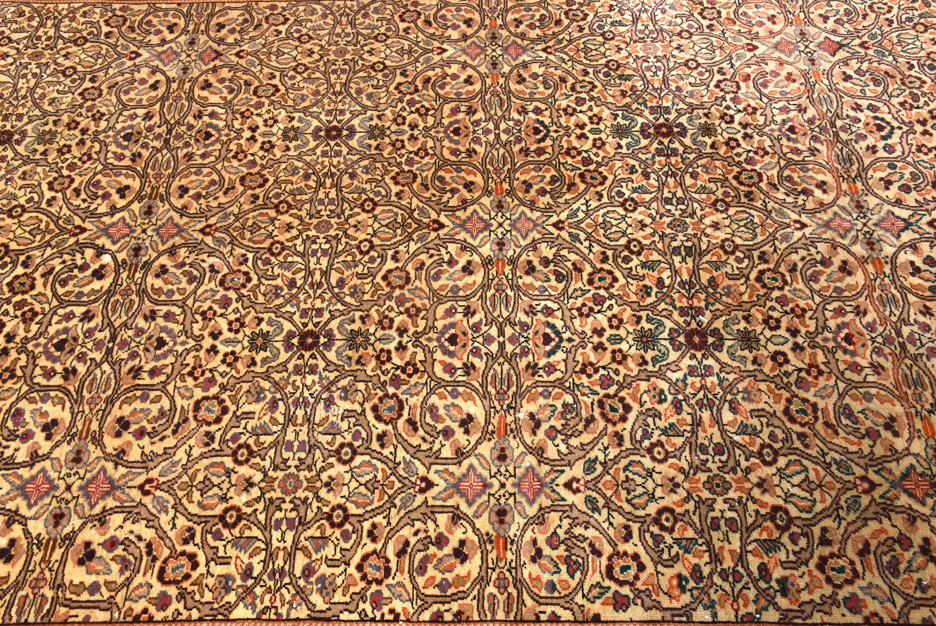 Vintage Halılar, Büyük Boho Halı, 6.3x9.5 ft Büyük Halı, Ev Dekor Halısı, Türk Halısı, Yemek Odası Halısı, Bej Geometrik Halılar