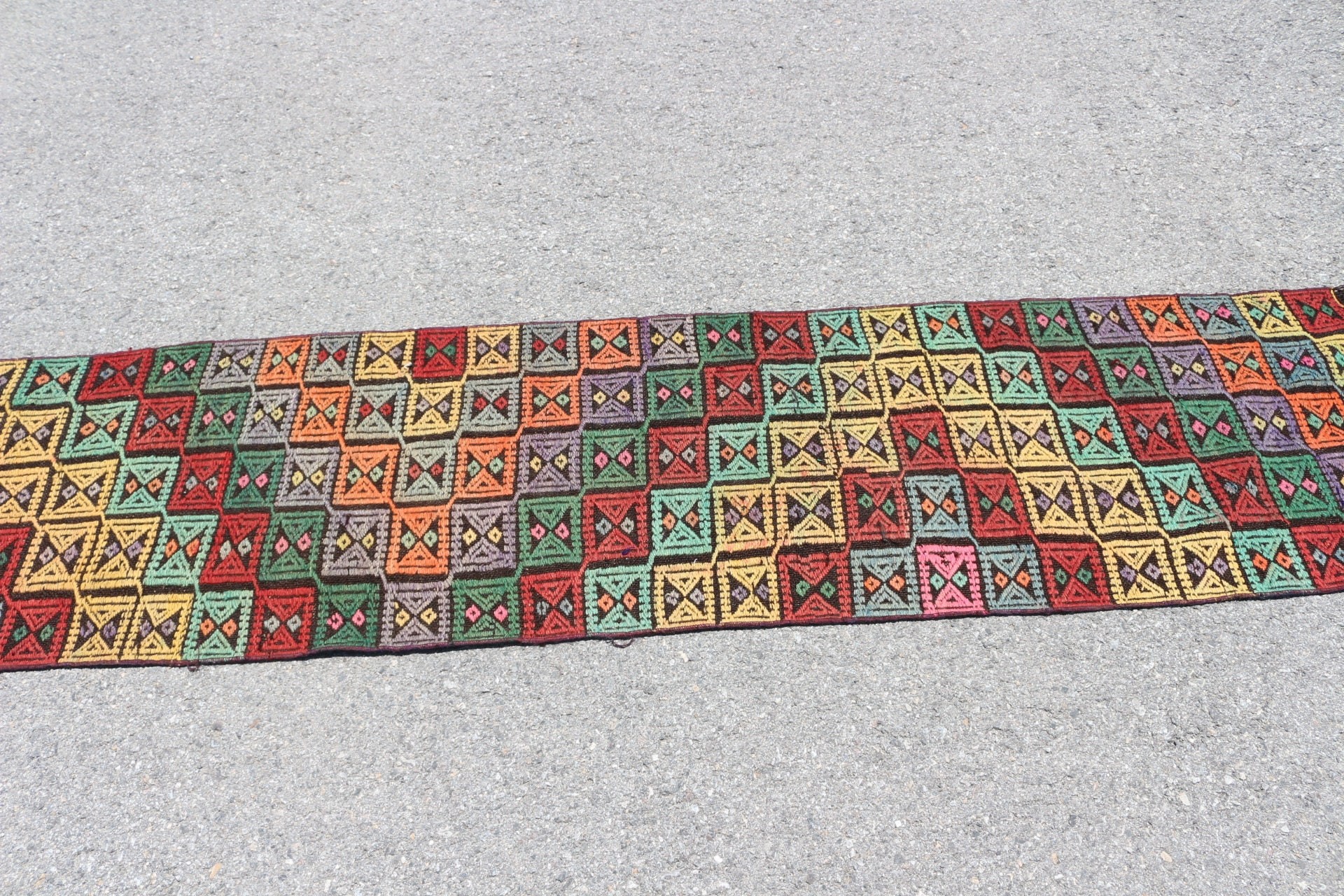 Koridor Halıları, 1.9x7.5 ft Yolluk Halısı, Yer Halıları, Türk Halısı, Oushak Halıları, Vintage Halı, Mutfak Halısı, Kilim, Doğal Halı, Sarı Yatak Odası Halısı