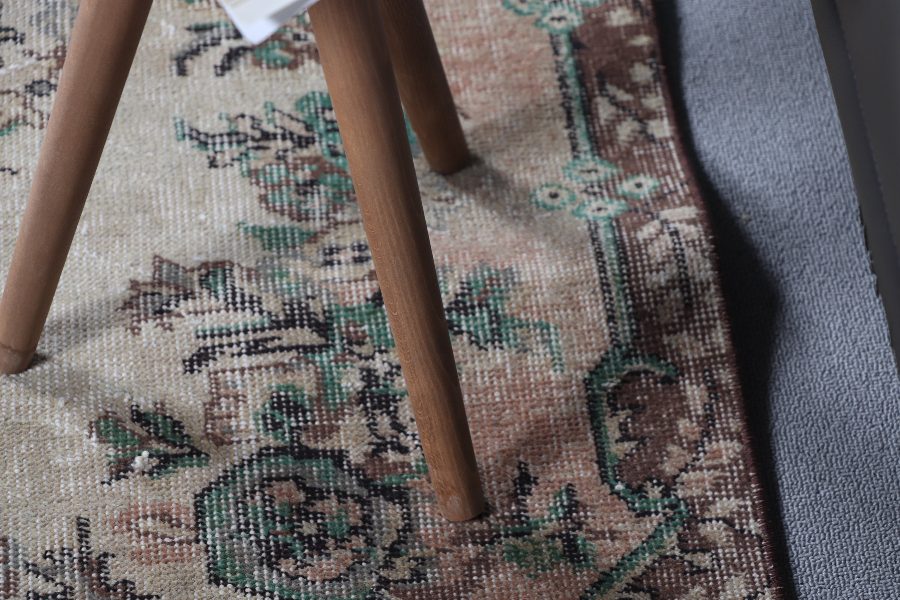 Turkish Rug, Antique Rug, Beige Floor Rug, Kitchen Rugs, 3.5x6.4 ft Accent Rugs, Vintage Rug, Handmade Rugs, Anatolian Rug, Bedroom Rugs