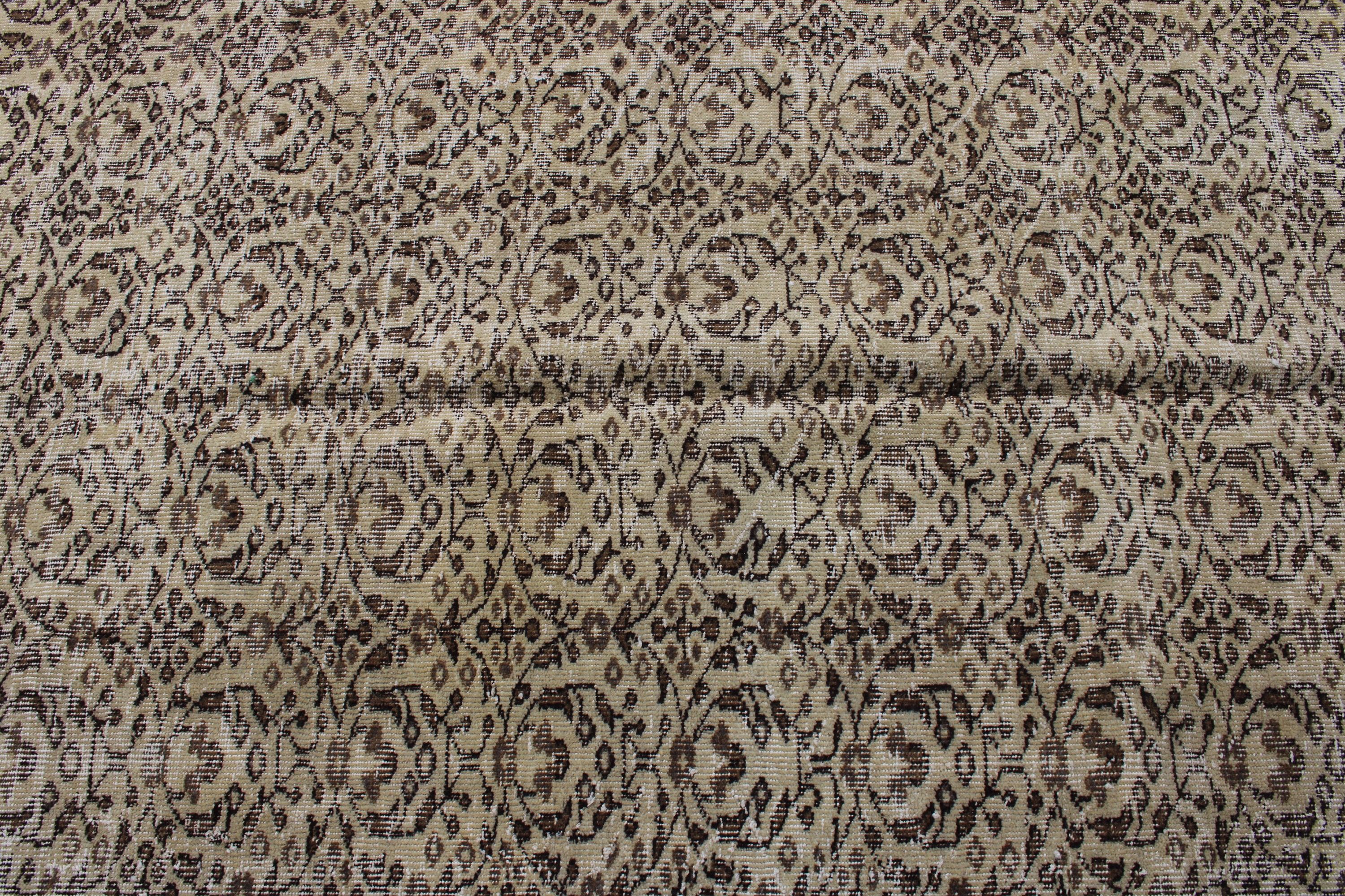 Beige Flatweave Rug, 5.2x8.5 ft Large Rug, Large Oushak Rugs, Floor Rugs, Dining Room Rugs, Turkish Rug, Handwoven Rug, Vintage Rugs