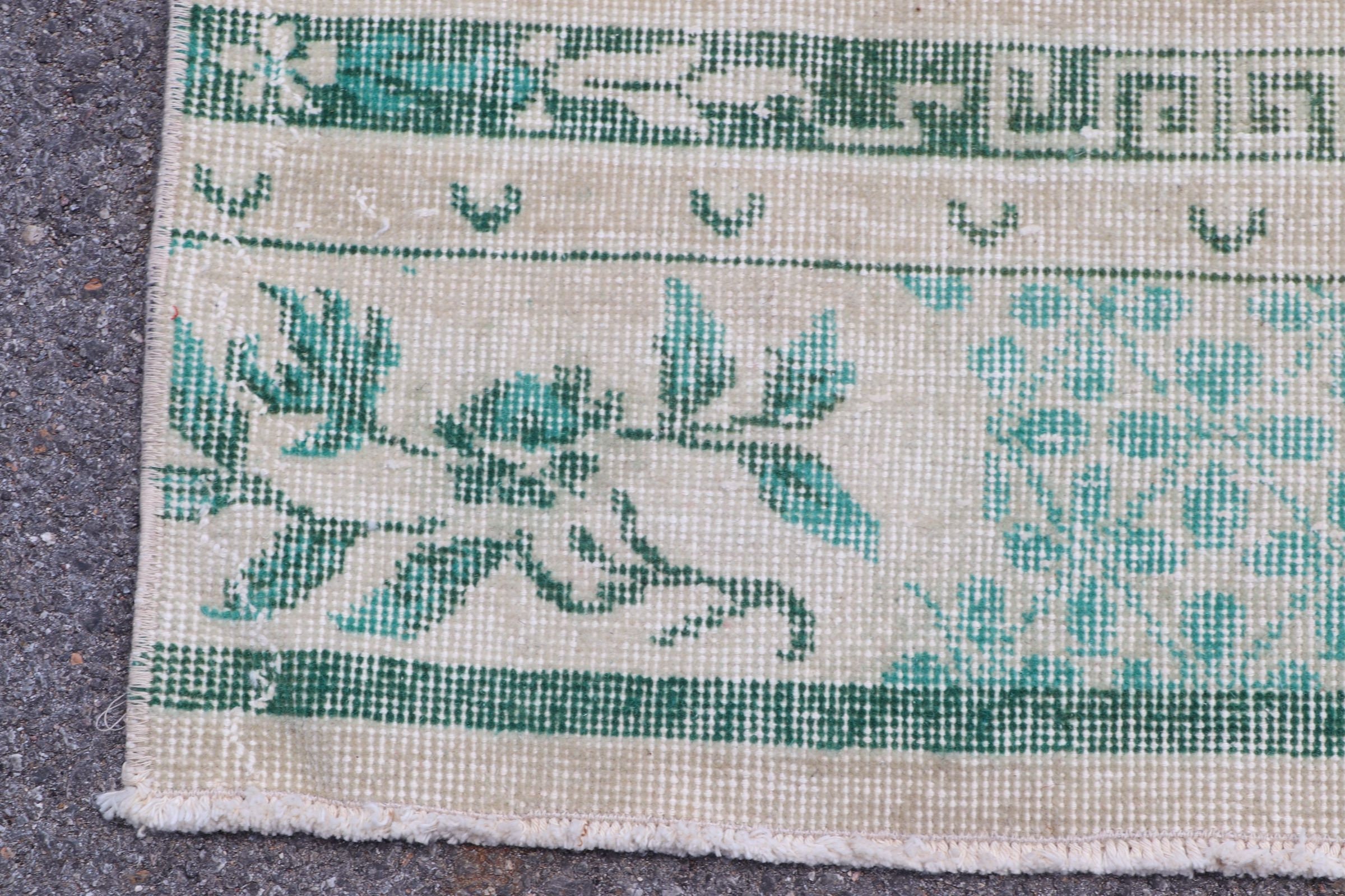 Yün Halılar, Türk Halısı, Merdiven Halısı, Koridor Halıları, Koridor Halıları, Yeşil 2.5x11 ft Runner Halıları, Vintage Halı, Havalı Halı