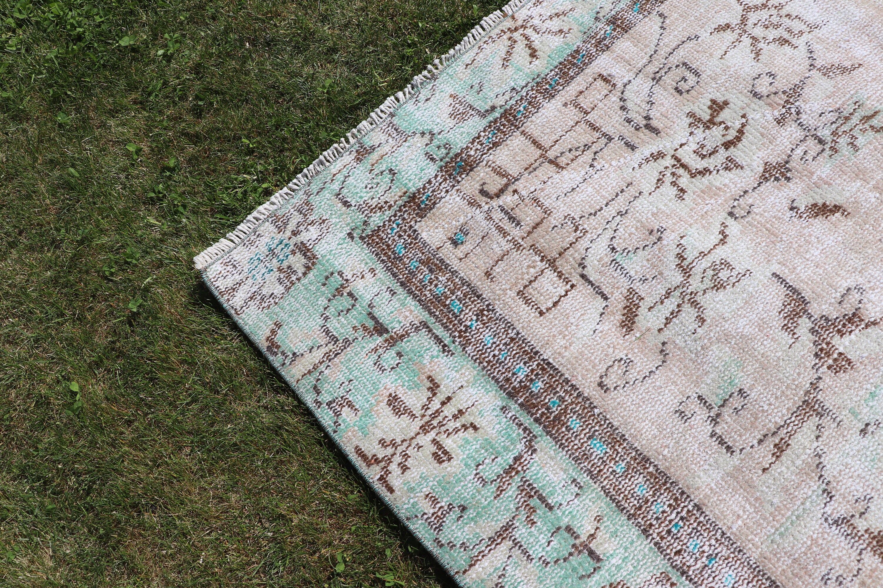 5x7.9 ft Area Rugs, Oriental Rug, Vintage Rug, Rugs for Vintage Area, Flatweave Rug, Beige Modern Rug, Kitchen Rug, Aztec Rug, Turkish Rugs