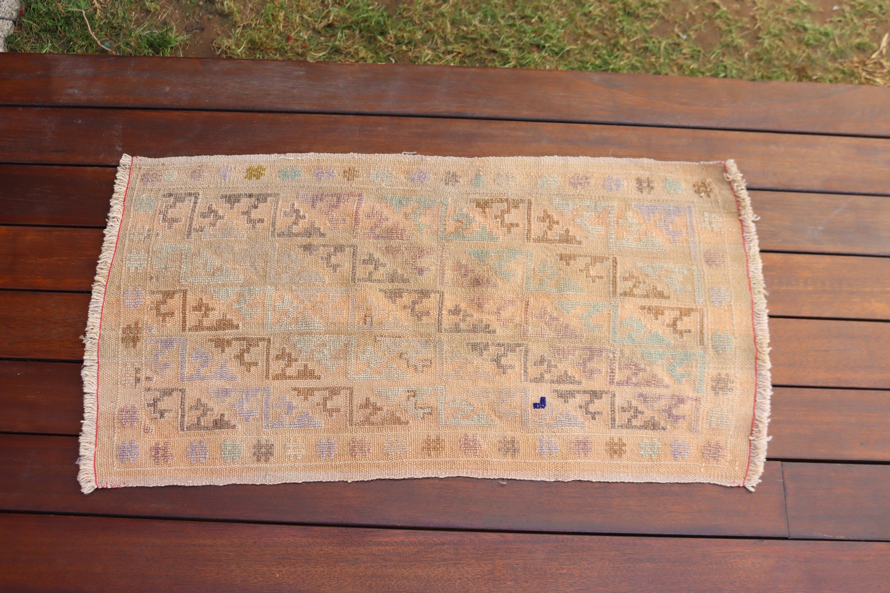 Mutfak Halıları, Oushak Halıları, Kilim, Yatak Odası Halıları, 1,4x2,7 ft Küçük Halı, Banyo Paspası Sevimli Halılar, Vintage Halılar, Kahverengi Oryantal Halı, Türk Halısı