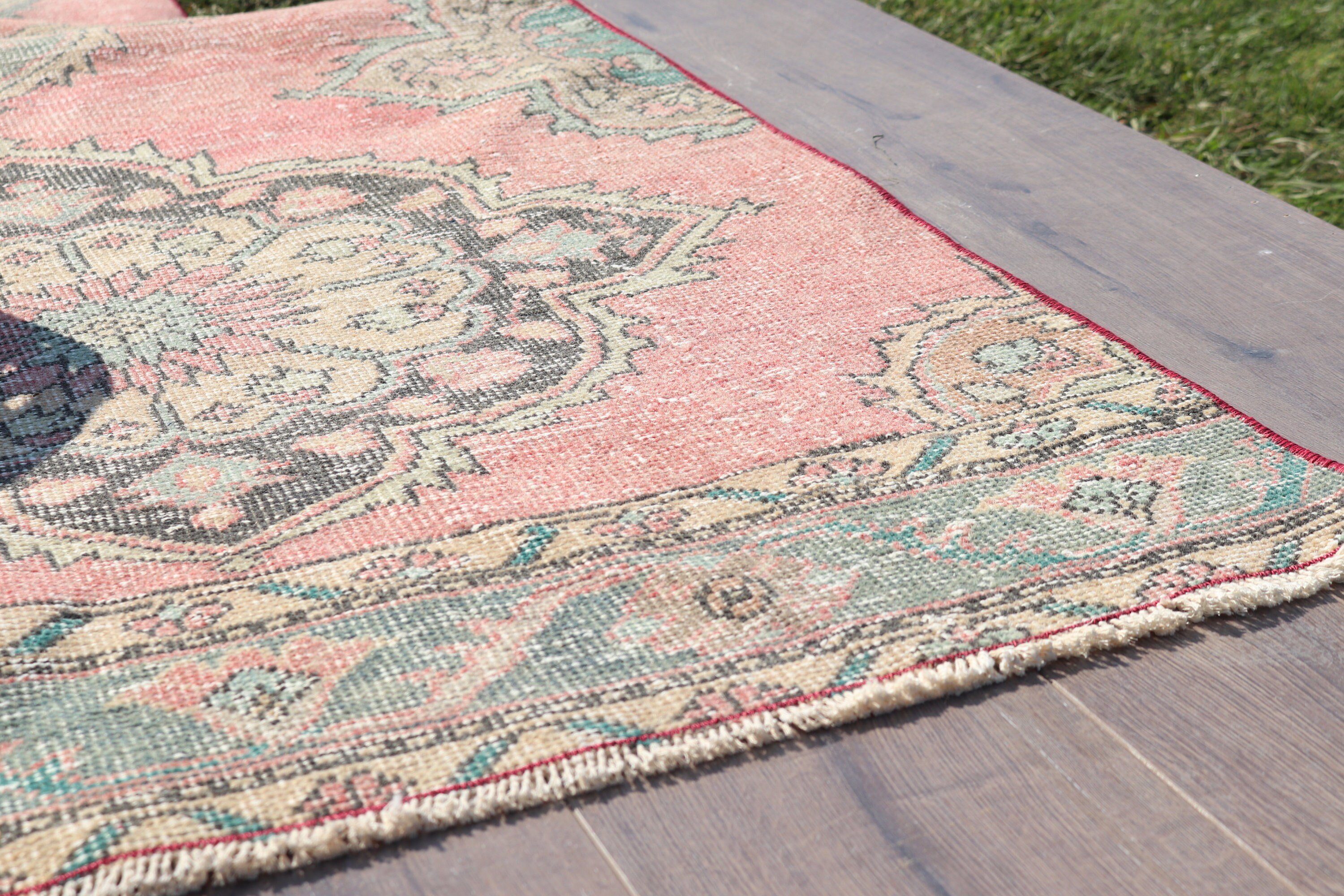 Etnik Halı, Pembe Geometrik Halılar, Boho Halılar, Uzun Yolluk Halılar, Vintage Halılar, 3x12.5 ft Yolluk Halı, Türk Halısı, Merdiven Halıları, Lüks Halılar